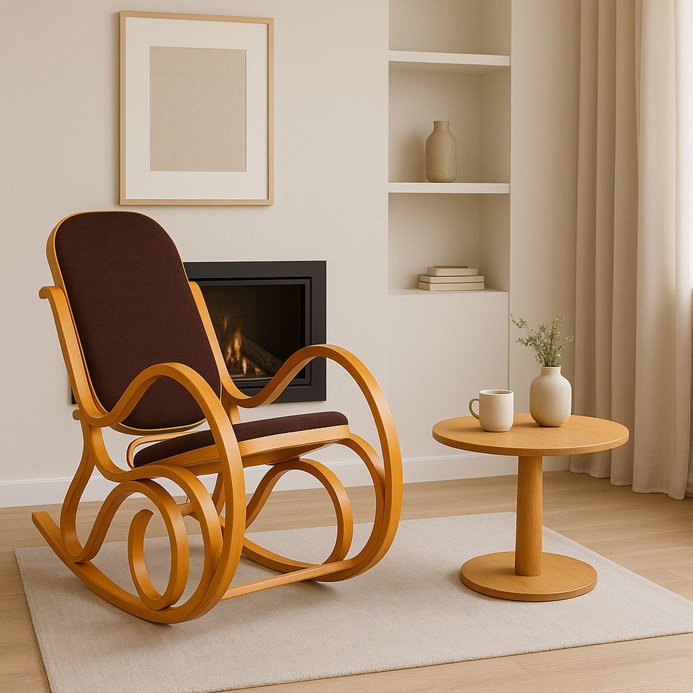 MCW Schaukelstuhl Gallarate, Retro-Design, Stabiles Gestell, günstig online kaufen