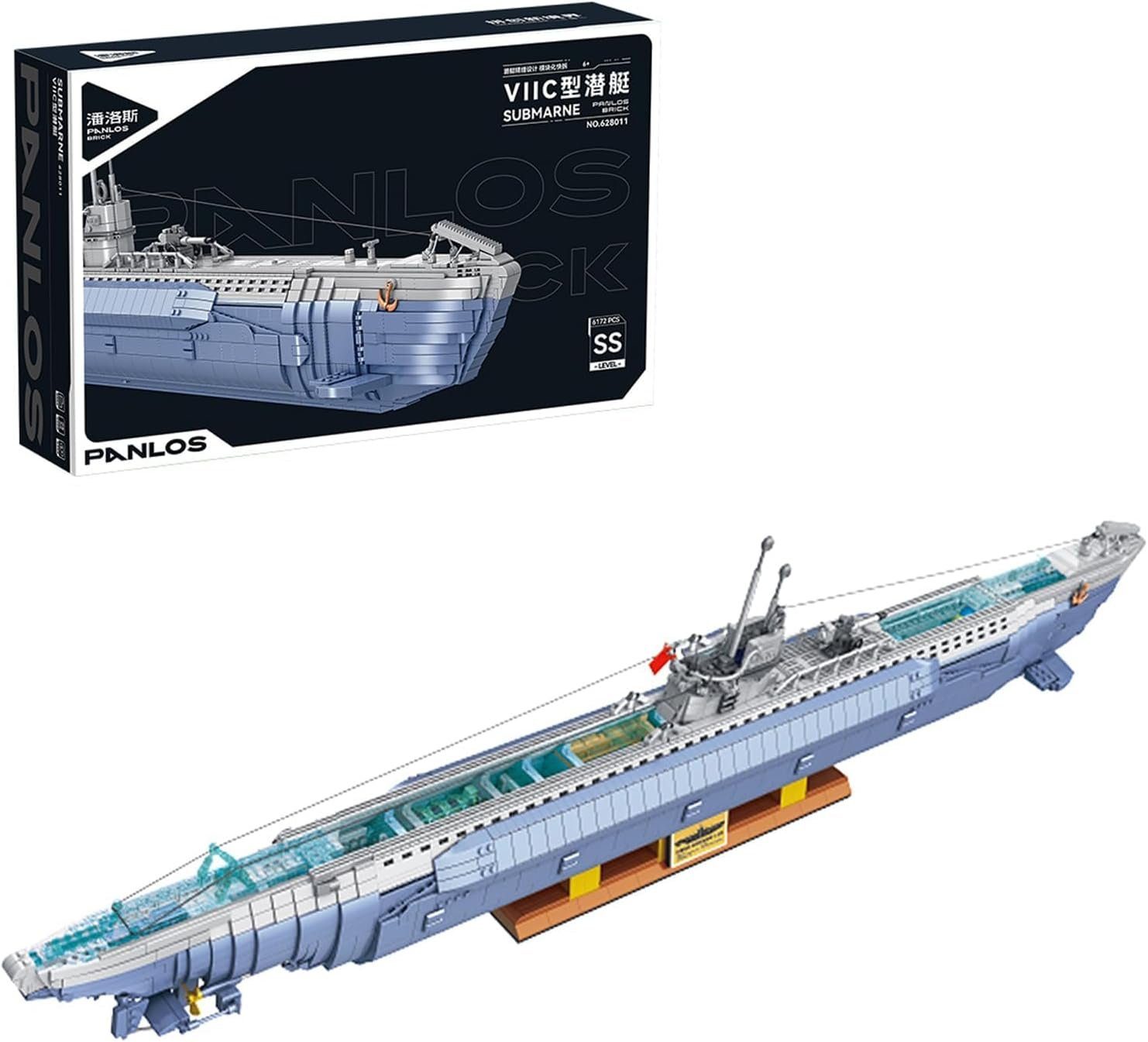 PANLOS Panlos 628011 VIIC Submarine U-Boot 6.712 Teile Konstruktionsspielsteine, (6712 St)