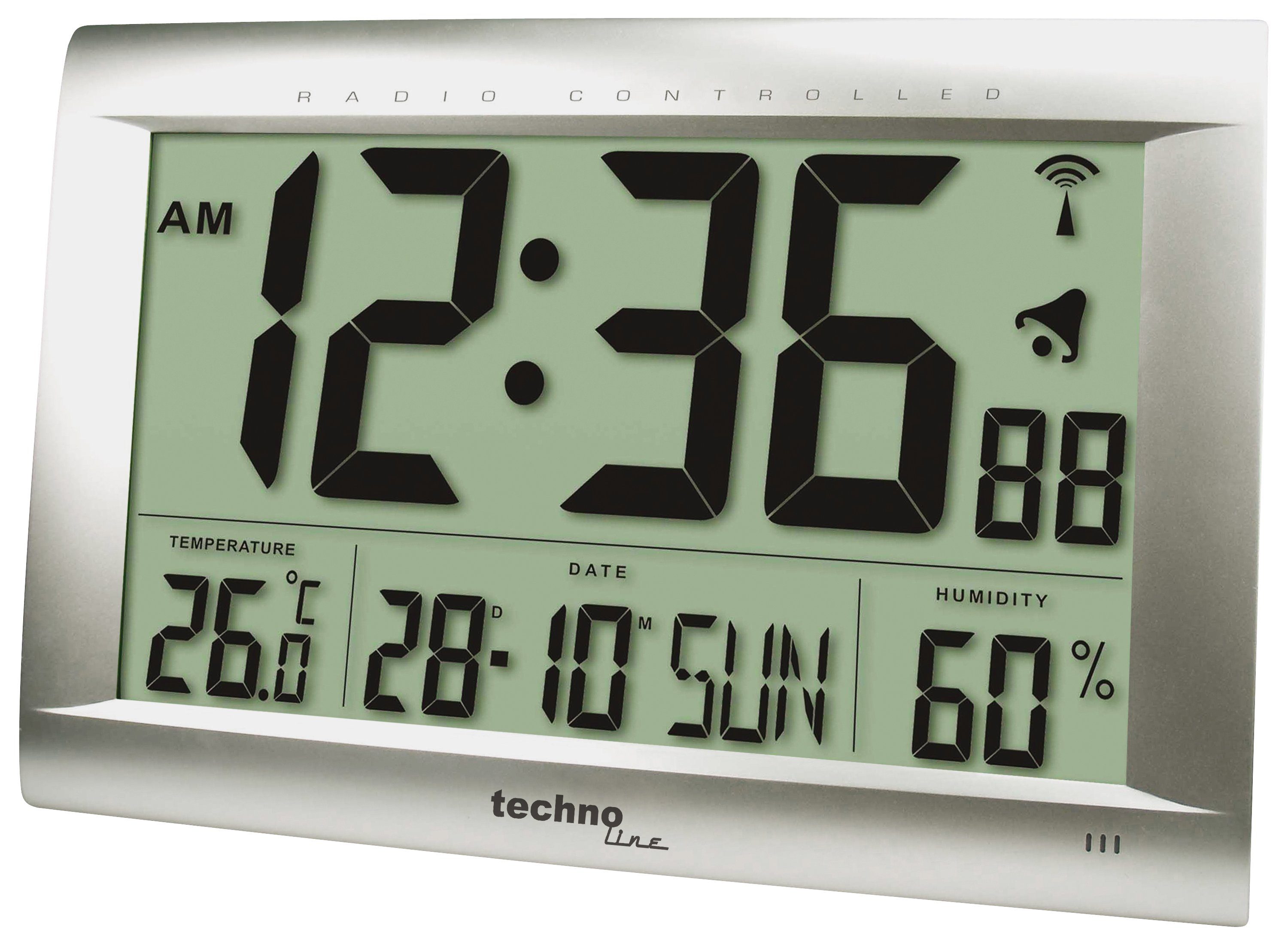 technoline Funkwanduhr Jumbo-LCD (mit WS 8009 Anzeige)