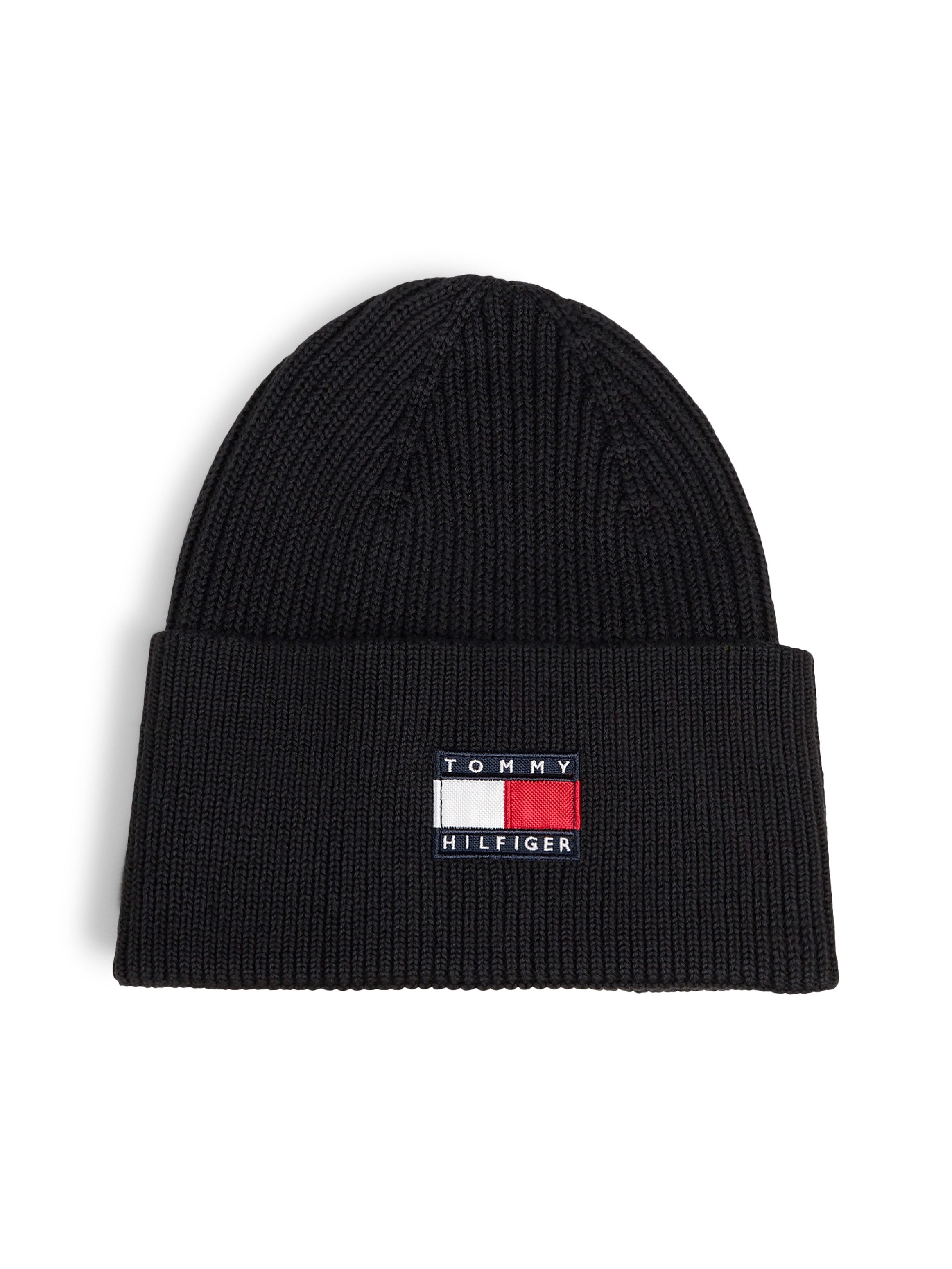 Tommy Hilfiger Beanie HERITAGE FLAG BEANIE Regular fit mit Markenlogo