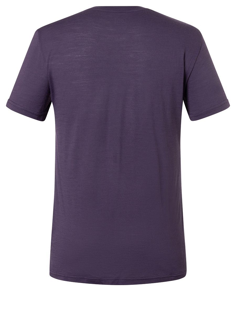 Merino T-Shirt TEE M Print-Shirt funktioneller SN Merino-Materialmix SAILOR Mysterioso/Blueberry/Peppercorn SUPER.NATURAL