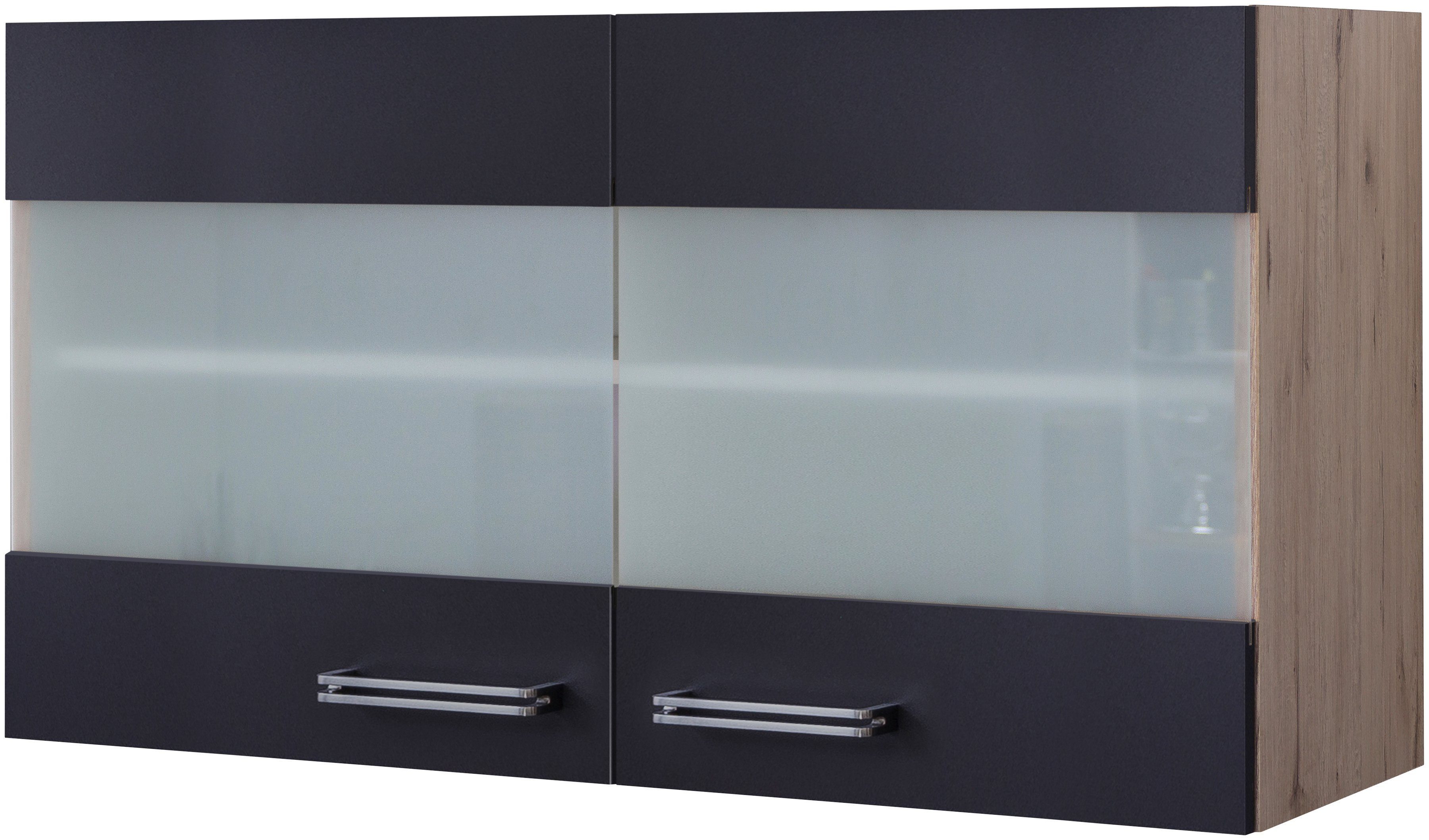 Flex-Well Glashängeschrank Antigua (B x T) mit 100 cm, x x x Stollenglastüren 32 54,8 H