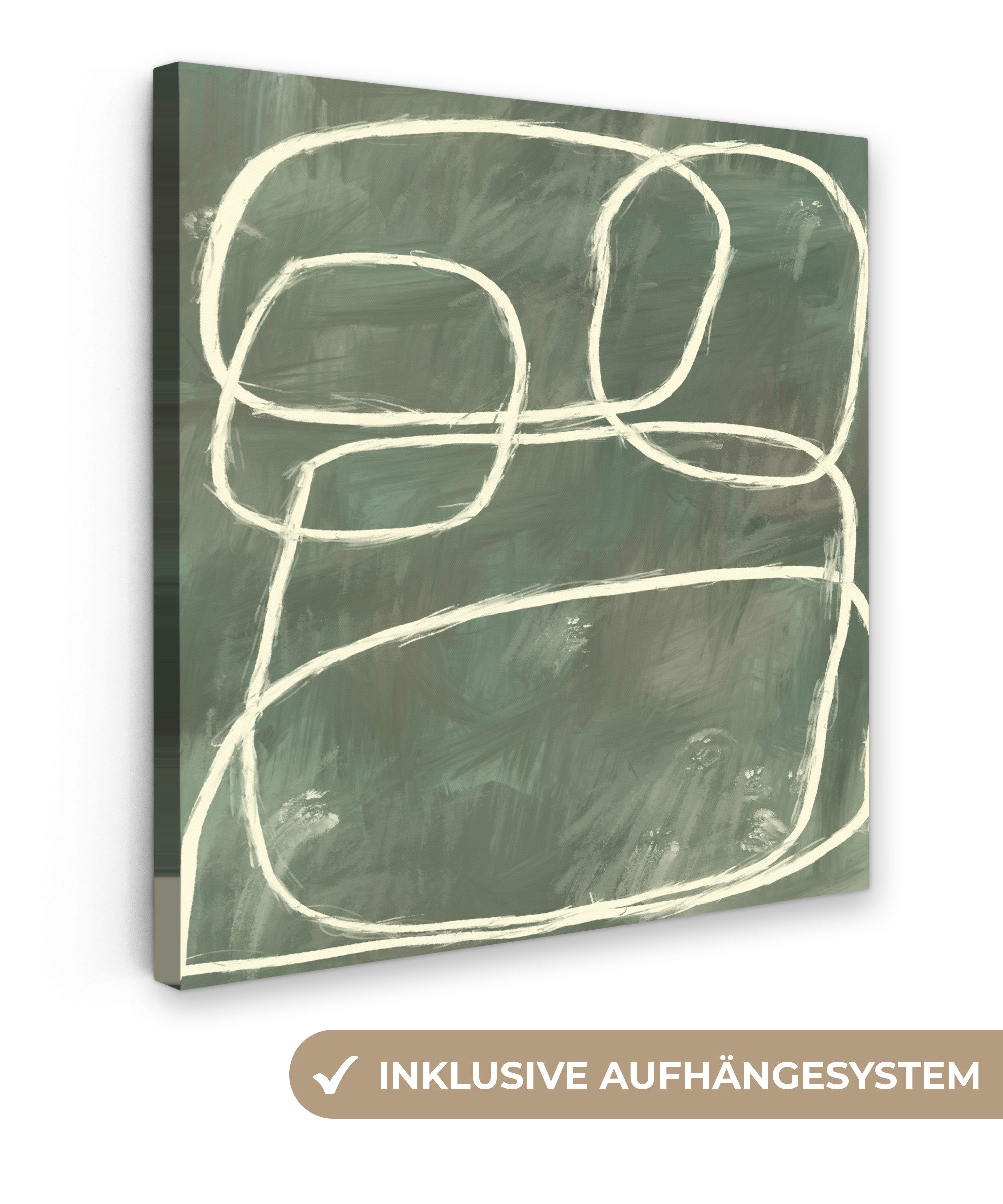 OneMillionCanvasses® Leinwandbild Abstrakt - Grün - günstig online kaufen