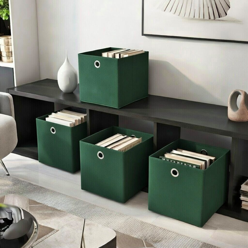 StickandShine Faltbox SET 25/28/30/32/33 cm viele Farben – Faltboxen passend Kallax
