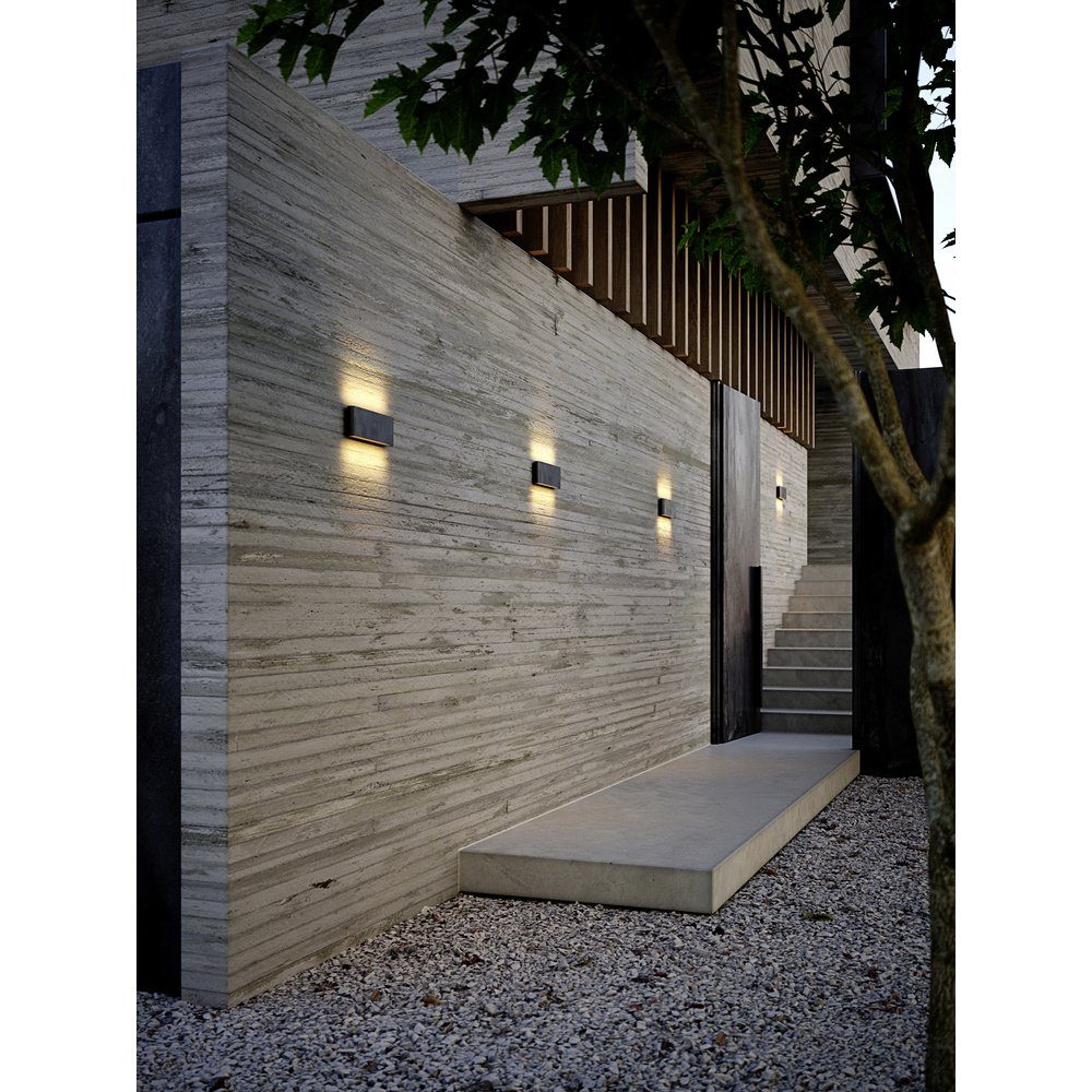 Nordlux Außen-Wandleuchte Nordlux Kniver 2118181003 Außenwandleuchte LED LED fest eingebaut Sc