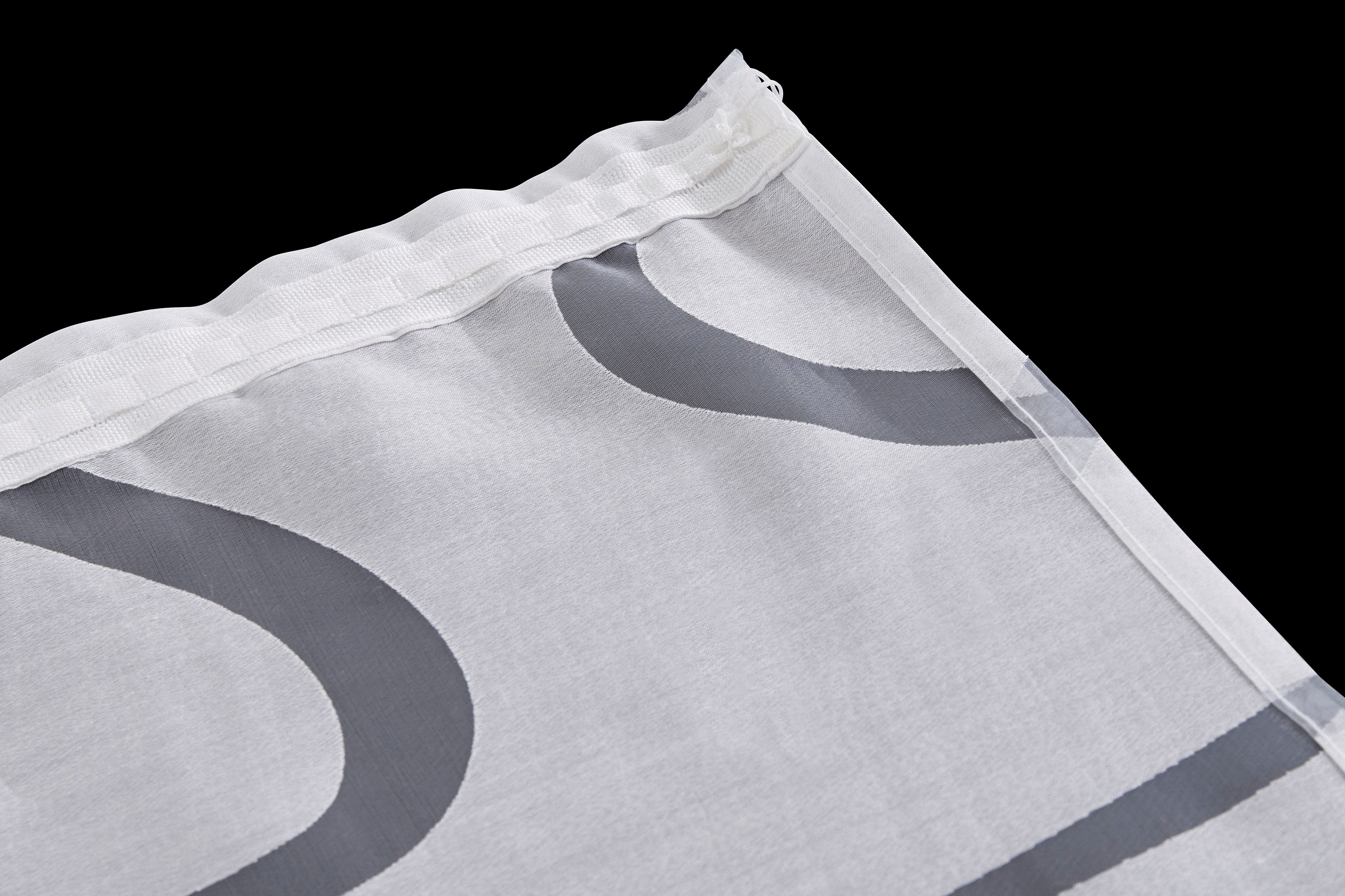 Bruno Banani Gardine Tilo (1 St), Kräuselband, transparent, Ausbrenner, transparent, Ausbrenner, gewebt, verschiedene Größen