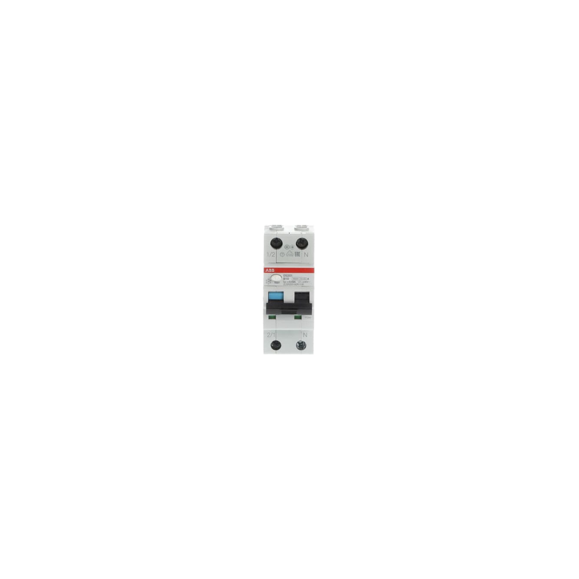 ABB Schalter ABB Stotz S&J FI/LS-Schalter 6kA, 1p+N DS201A-B10/0,03