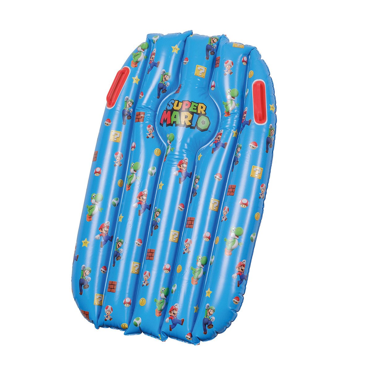 Happy People Luftmatratze Floater Super Mario mit zwei Handgriffen 91x59cm, aufblasbare Luftmatratze