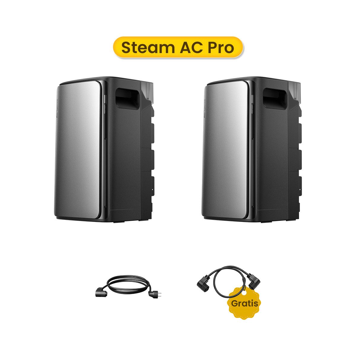 Ecoflow Balkonkraftwerk ECOFLOW STREAM AC Pro 1,92 - 11,52 kWh Solarspeicher, (Einfache Installation & Plug & Play), 100 % Kompatibel mit allen Mikro-Wechselrichtern