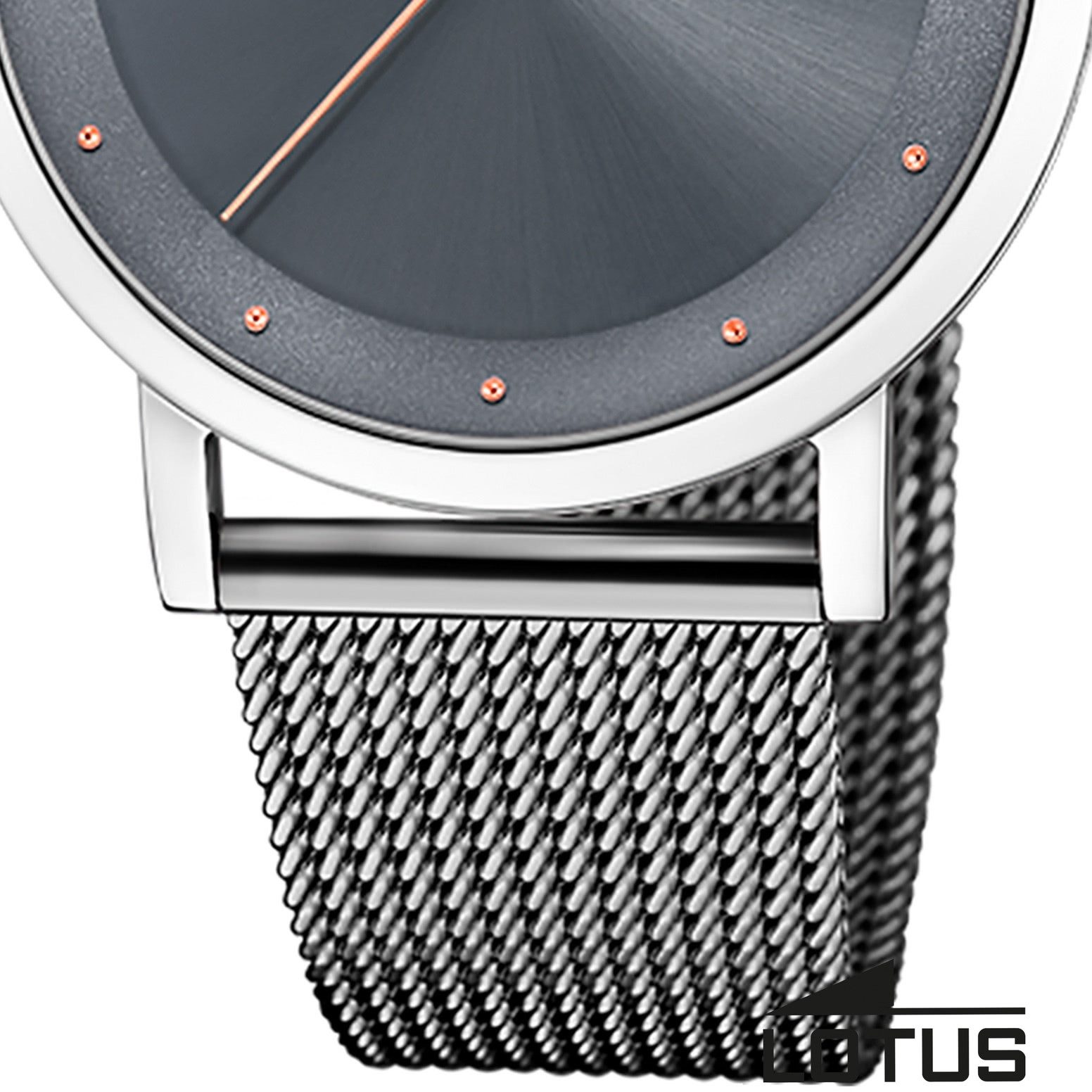 Lotus Chronograph Lotus Damenuhr Edelstahl grau Lotus, (Chronograph), Damen Armbanduhr rund, mittel (ca. 35mm), Edelstahl