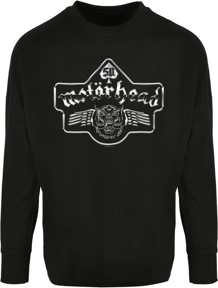 Merchcode Longsleeve Motorhead 50Th Ace Wings Chrome Emblem Oversize Longsl günstig online kaufen