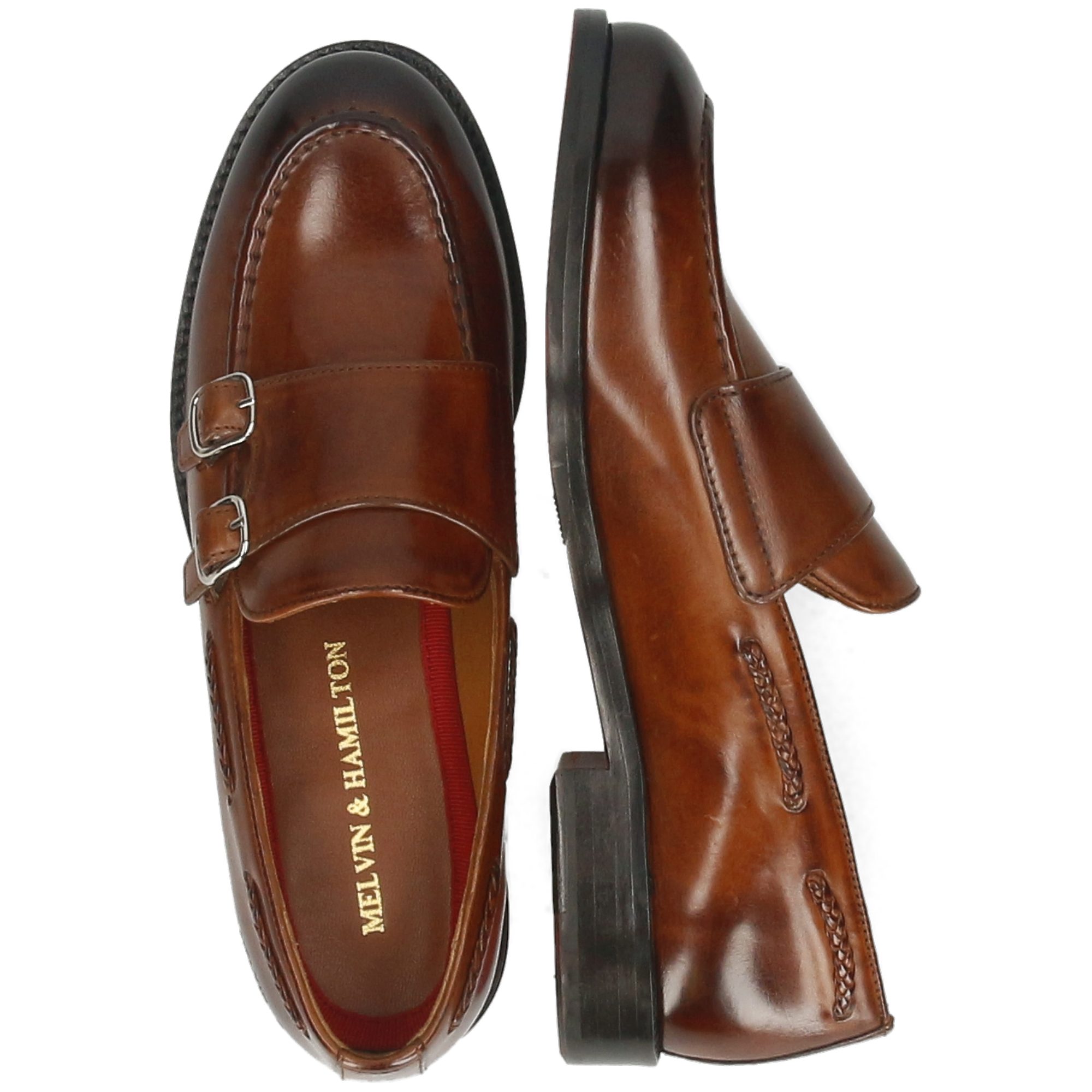Melvin & Hamilton Regine 22 Leder-Loafers für Damen Loafer Flache Absätze, Echtes Leder, Vegetabile Gerbung