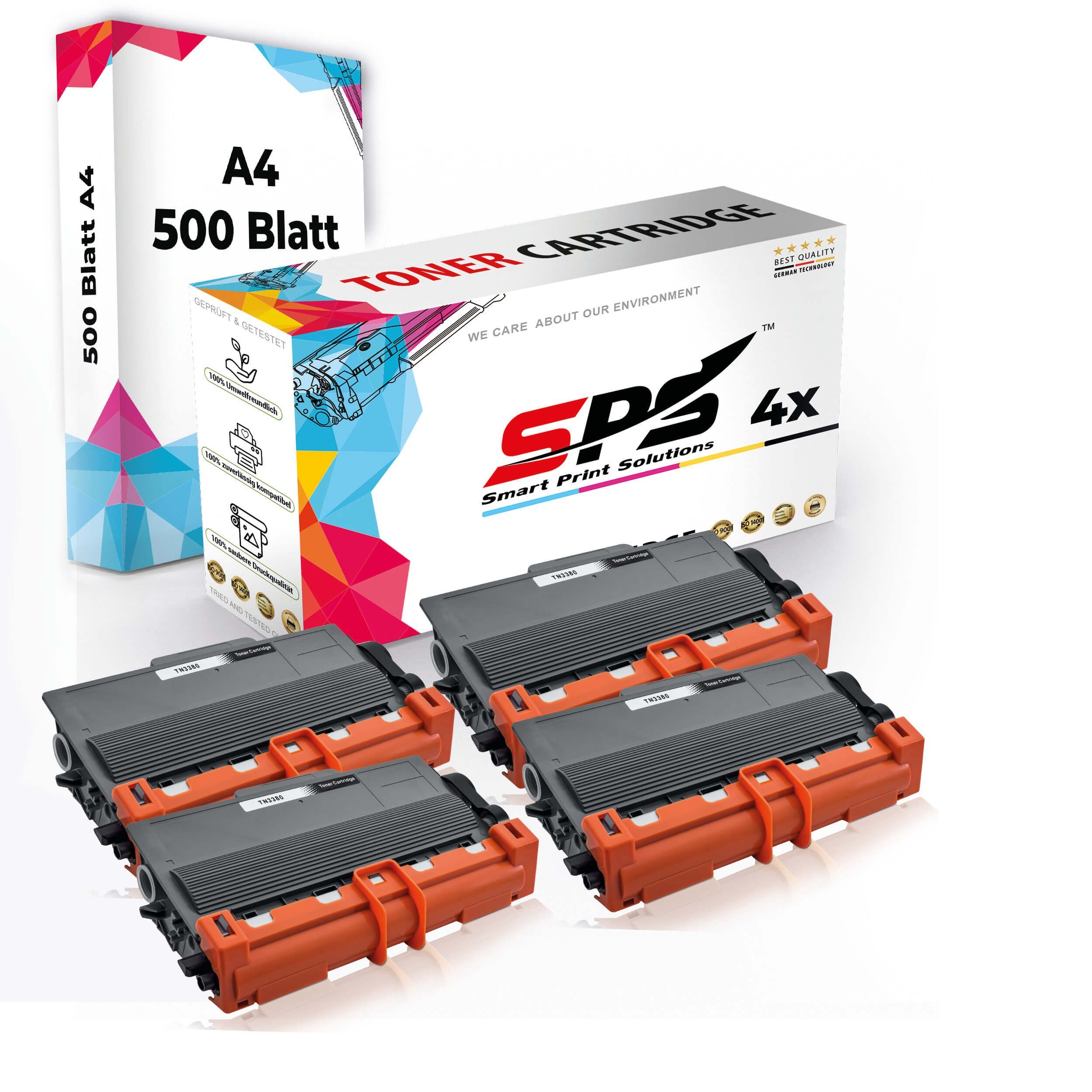 SPS Tonerkartusche Druckerpapier A4 + 4x Multipack Set Kompatibel für Brother DCP-8110, (5er Pack)