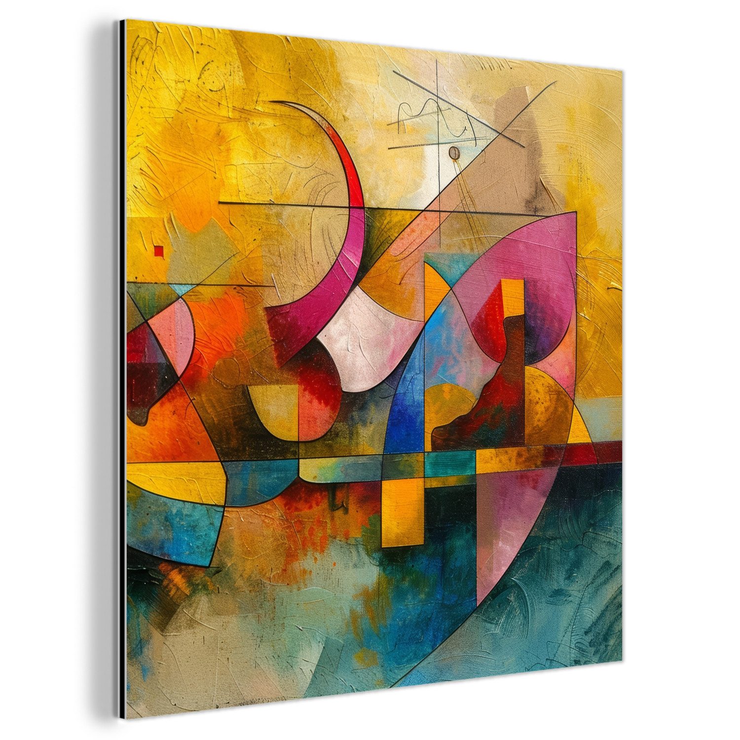 MuchoWow Metallbild Kunst - Abstrakt - günstig online kaufen