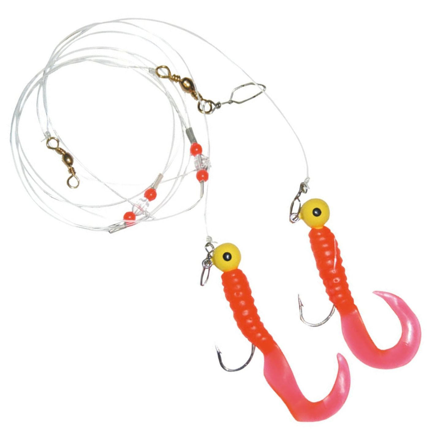 Vorfachschnur Dieter Eisele Pilkvorfach 2 Jigs rot 10g - Meeresvorfach