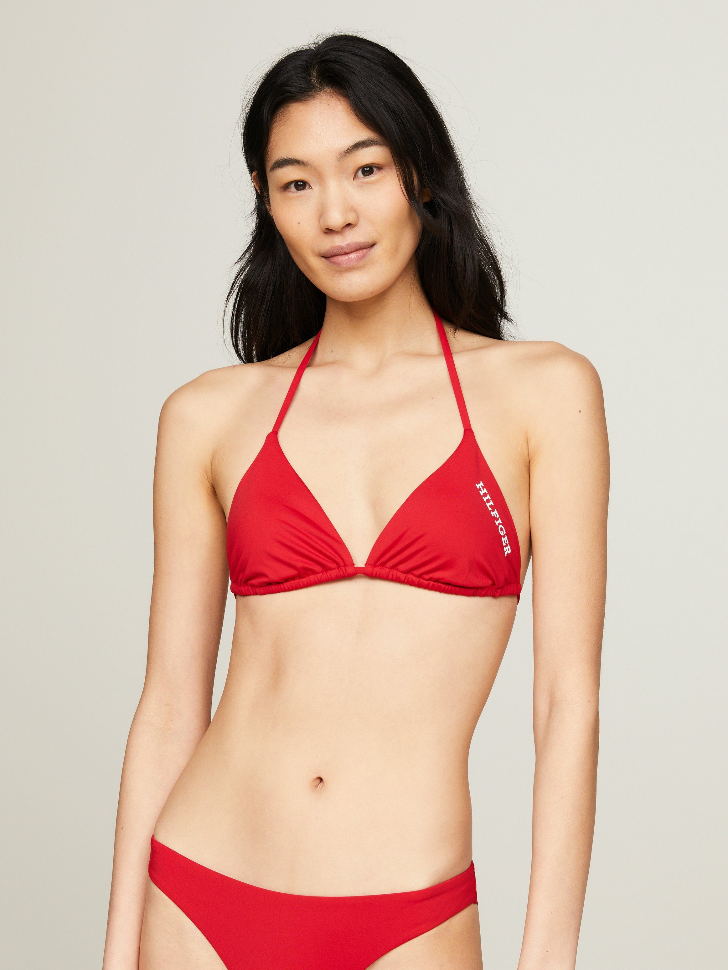 Tommy Hilfiger Swimwear Triangel-Bikini-Top TRIANGLE RP, mit Logoschriftzug günstig online kaufen