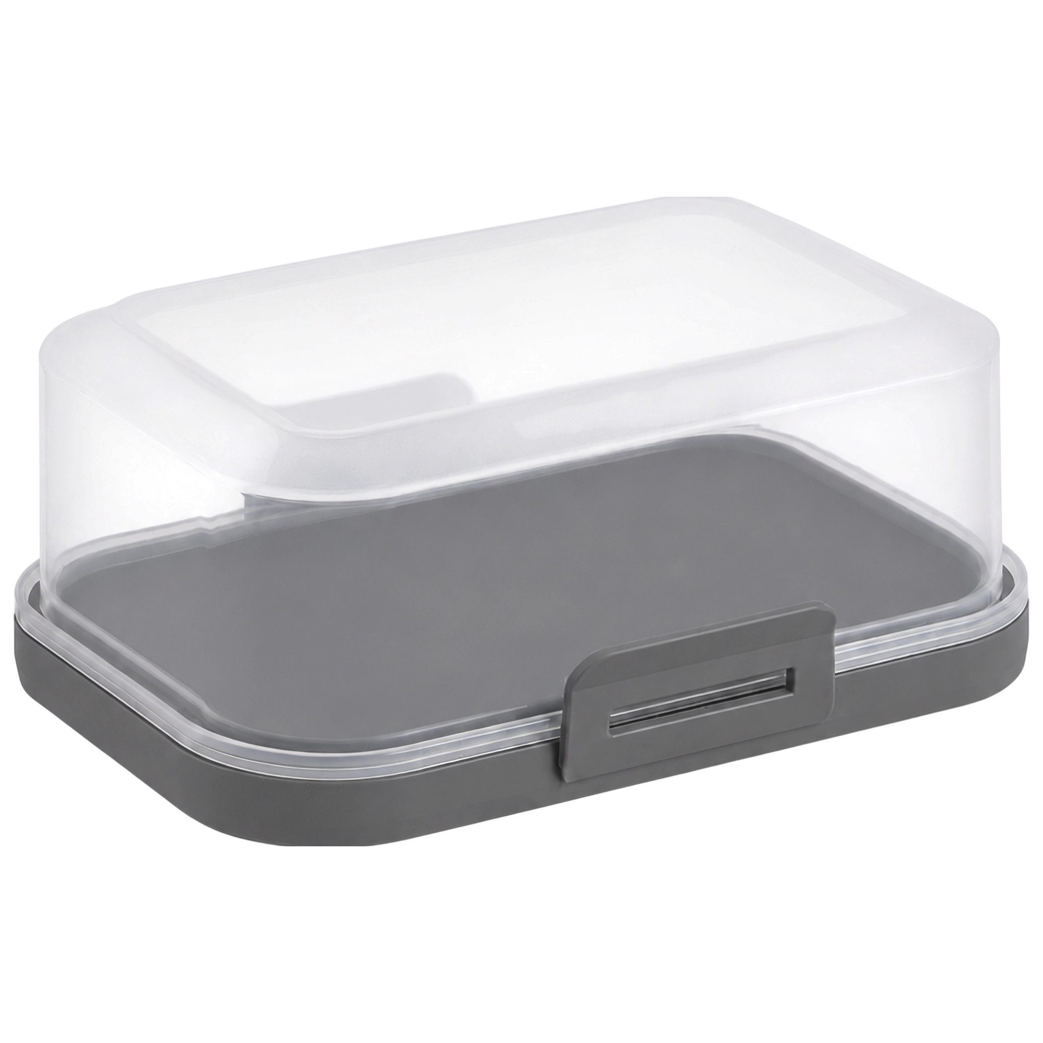 Engelland Butterdose Stapelbare Butter-/Käsedose, Kunststoff, (Vorteils-Set, 1-tlg., mit sicherem Klickverschluss), stapelbar, platzsparend, Ordnung im Kühlschrank, BPA-Frei, Mehrzweck
