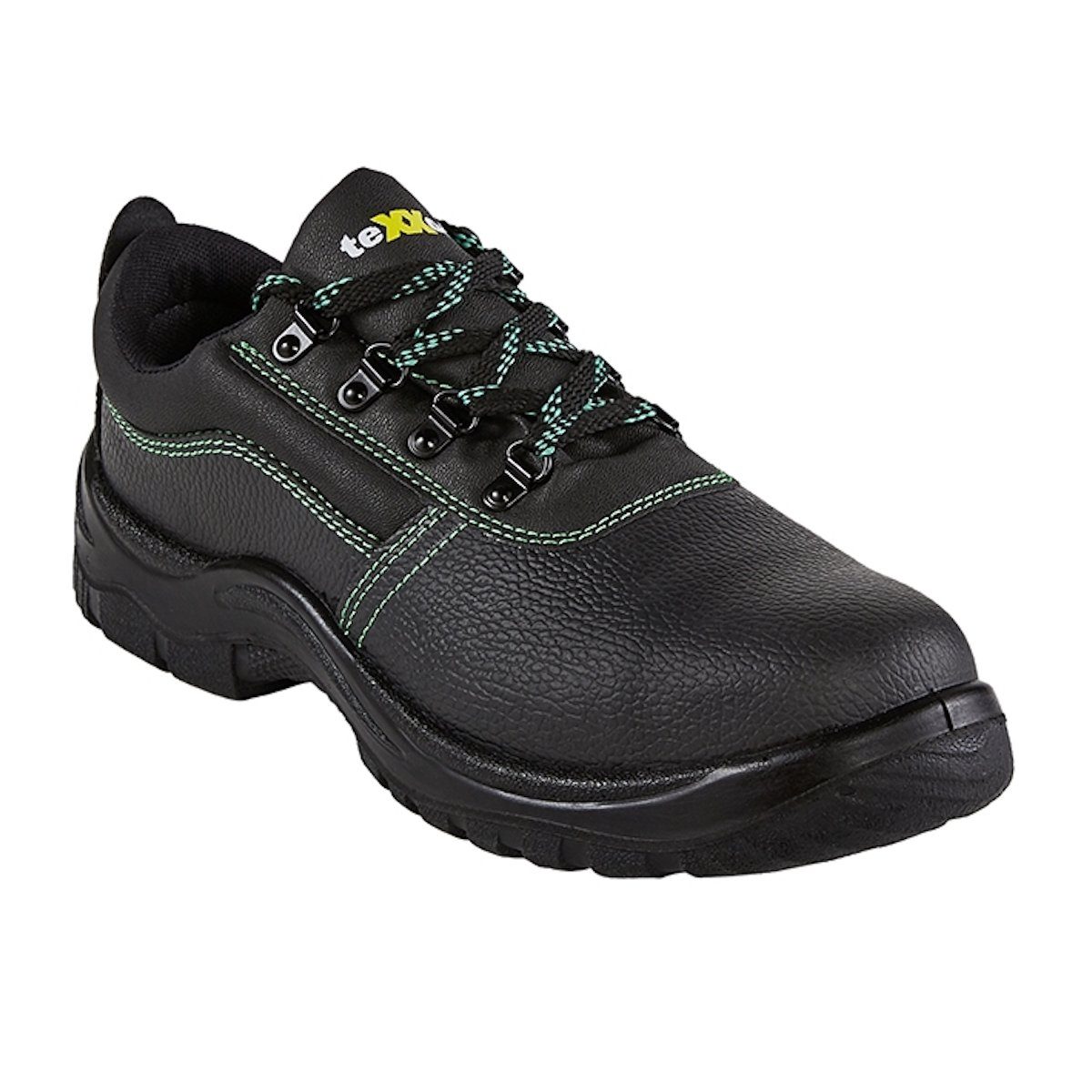 TRIZERATOP S1-Sicherheitshalbschuhe ROUEN schwarz/grün Gr. 44 Arbeitsschuh