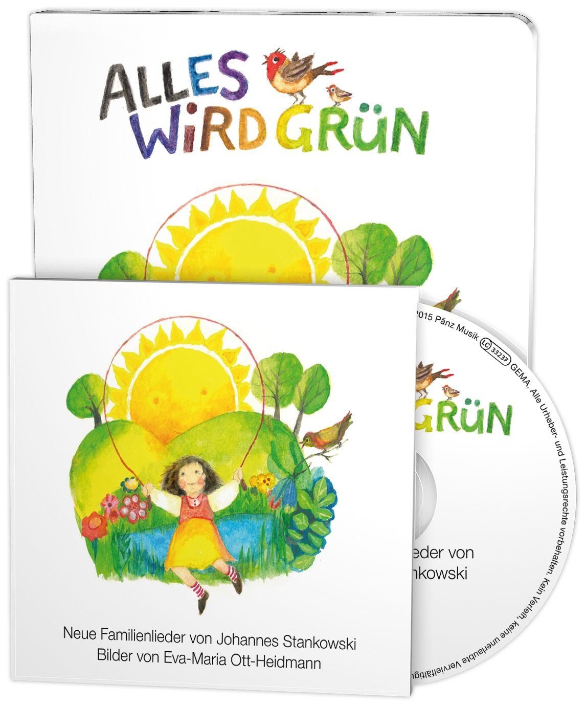 Alles wird grün / Johannes Stankowski, Eva-Maria Ott-Heidmann, Neue Frühlingslieder von Johannes Stankowski (Buch mit Musik-CD)