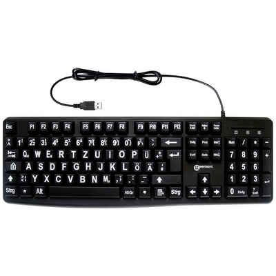 Geemarc Multimedia Tastatur mit XL-Tasten für Tastatur (Extragroße Tasten)