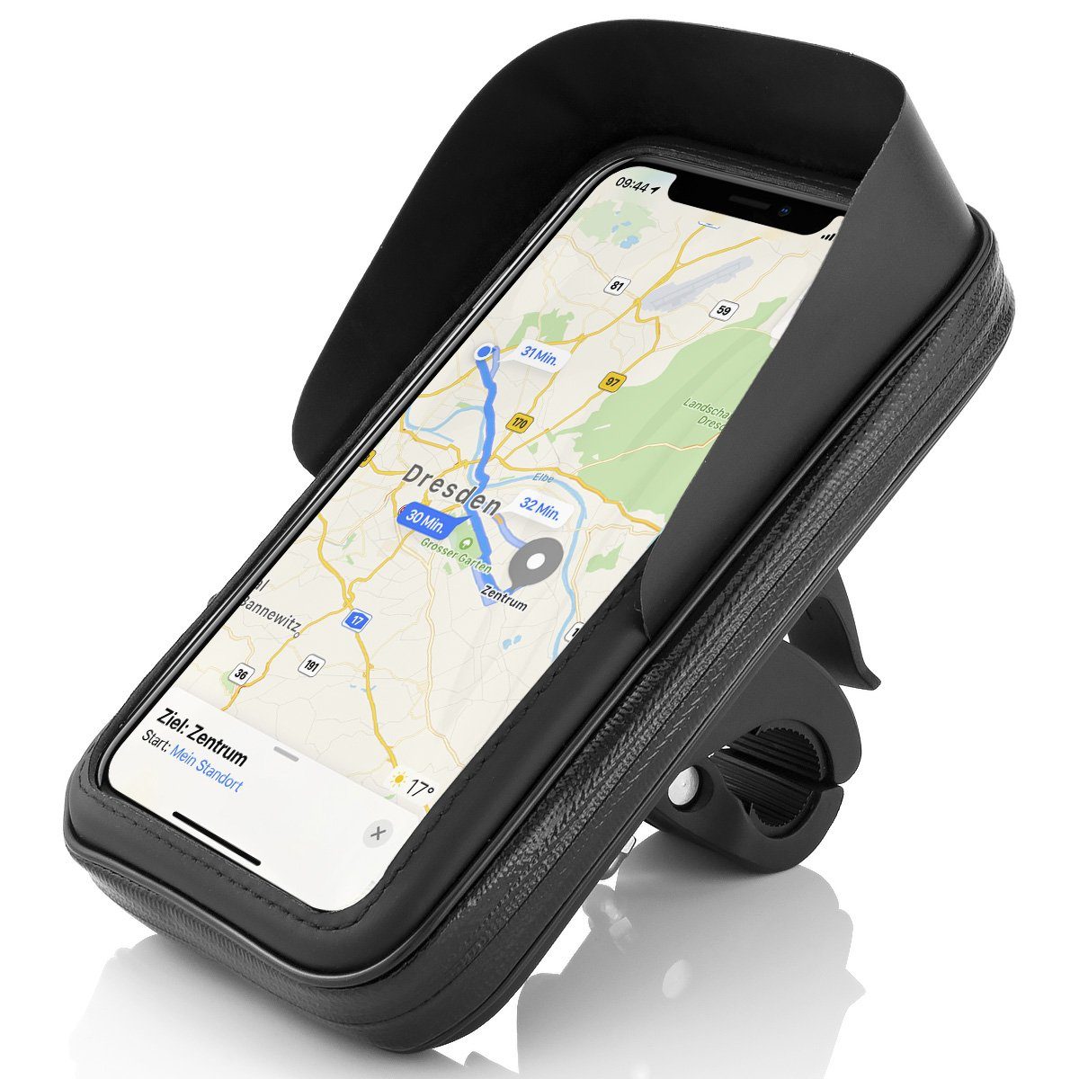 Smartphone-Halterung Fahrrad- & Motorrad-Halterung Tasche f Handy Smartphone 5,7 - 6,3 Zoll