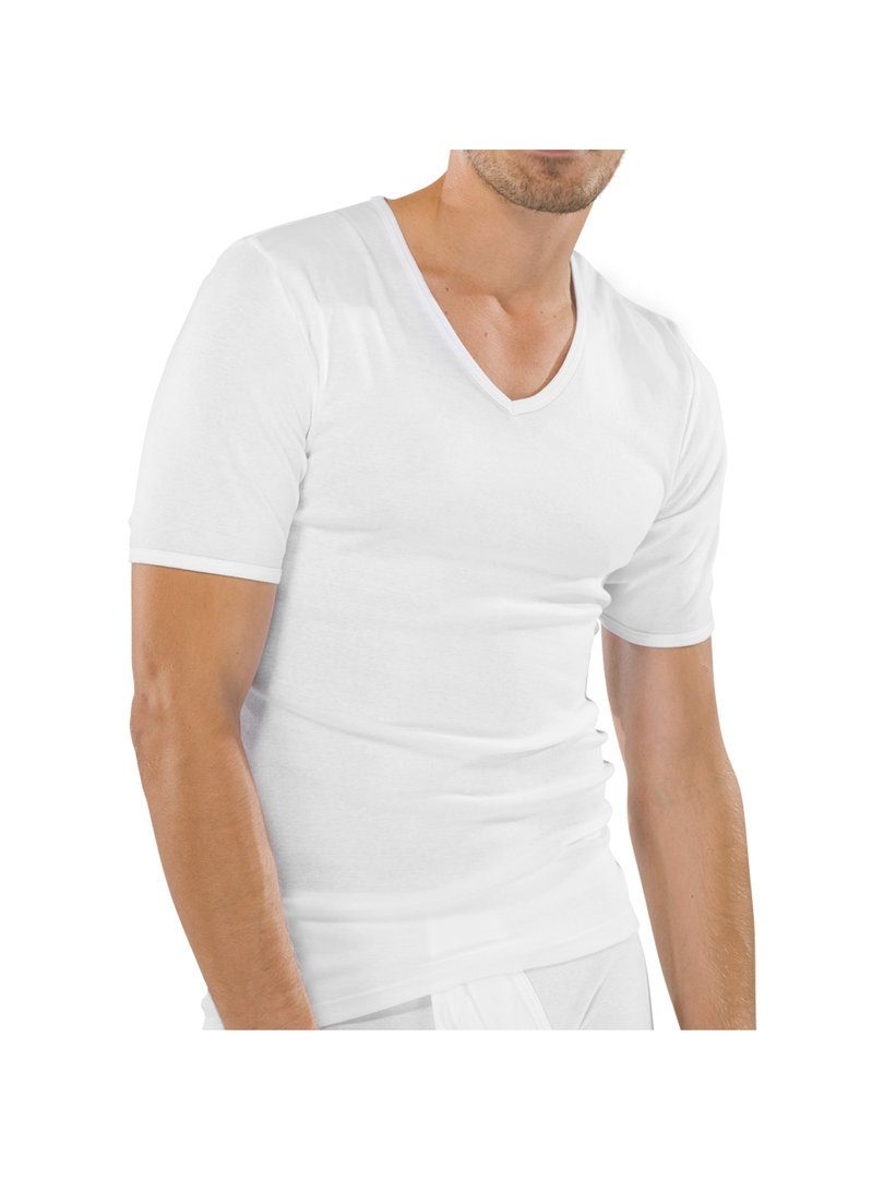 Unterziehshirt Feinripp V-Neck Shirt 2er Pack