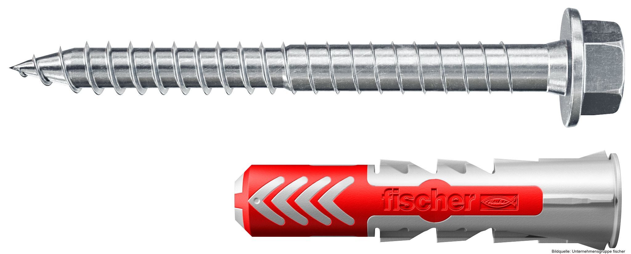 Fischer Universaldübel Universaldübel DuoPower ETA 8 x 40 mit Sicherheitsschraube, (50-tlg)