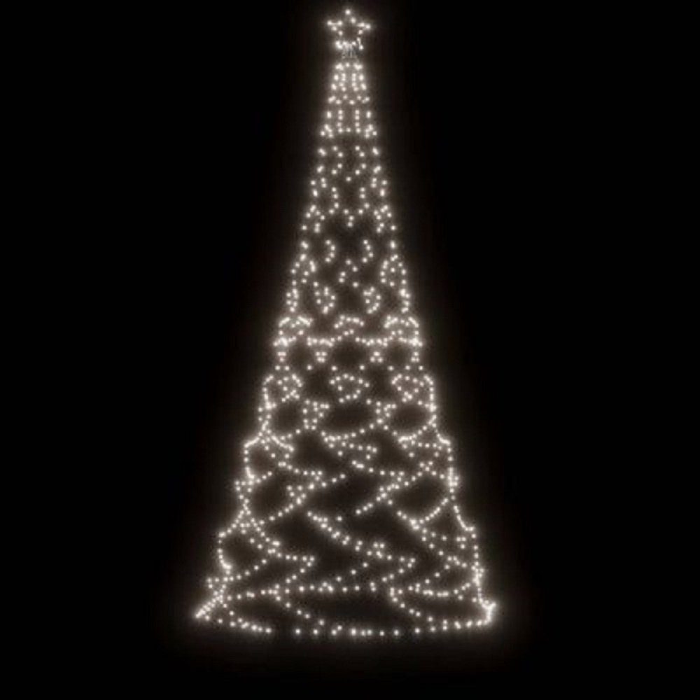 DOTMALL Christbaumschmuck LED mit Metallstange 500 3 LEDs Weihnachtsbaum m Kaltweiß