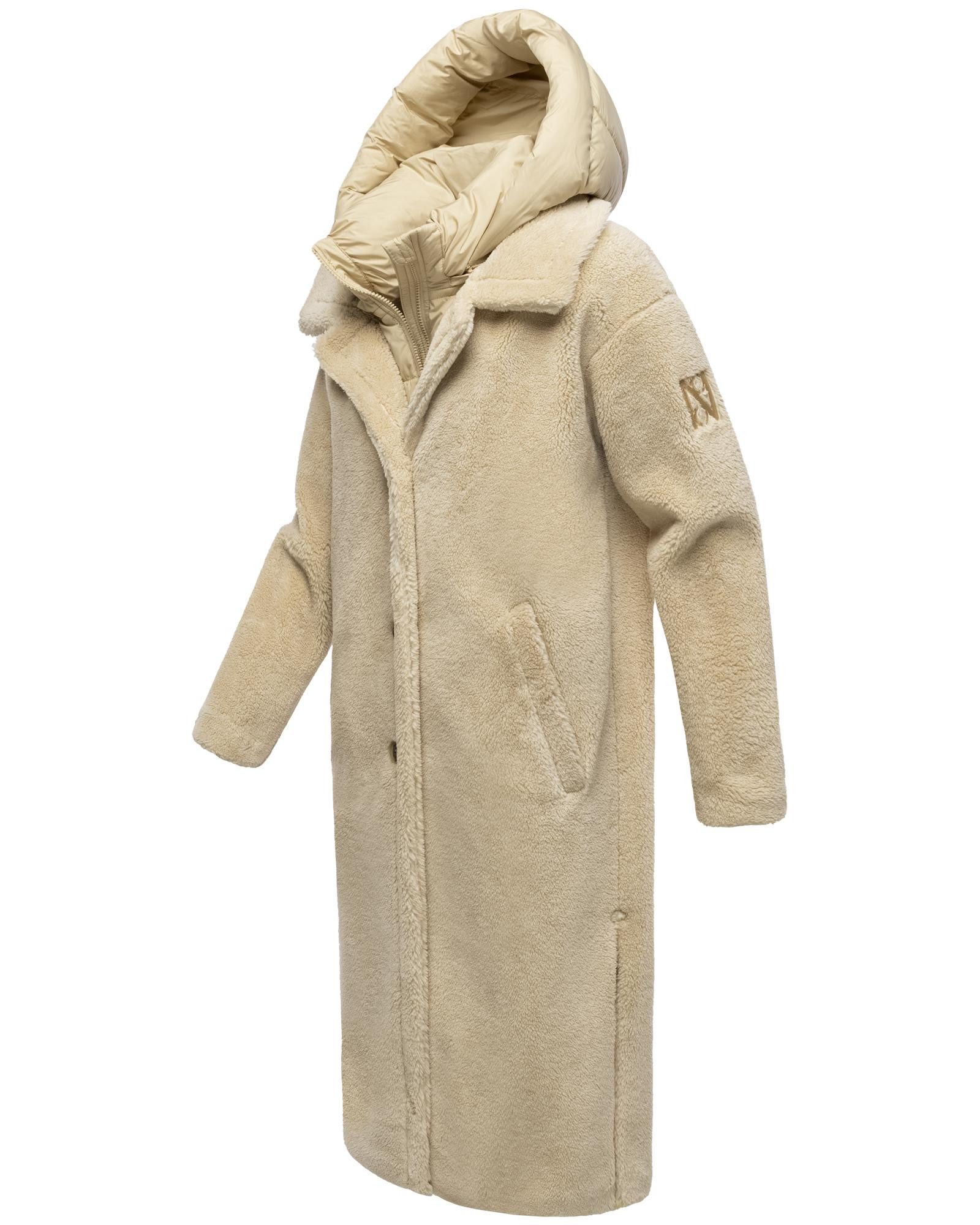 Navahoo Wintermantel Teddyzauber 14 Plüschmantel aus Teddyfleece mit abnehbmarem Krageneinsatz