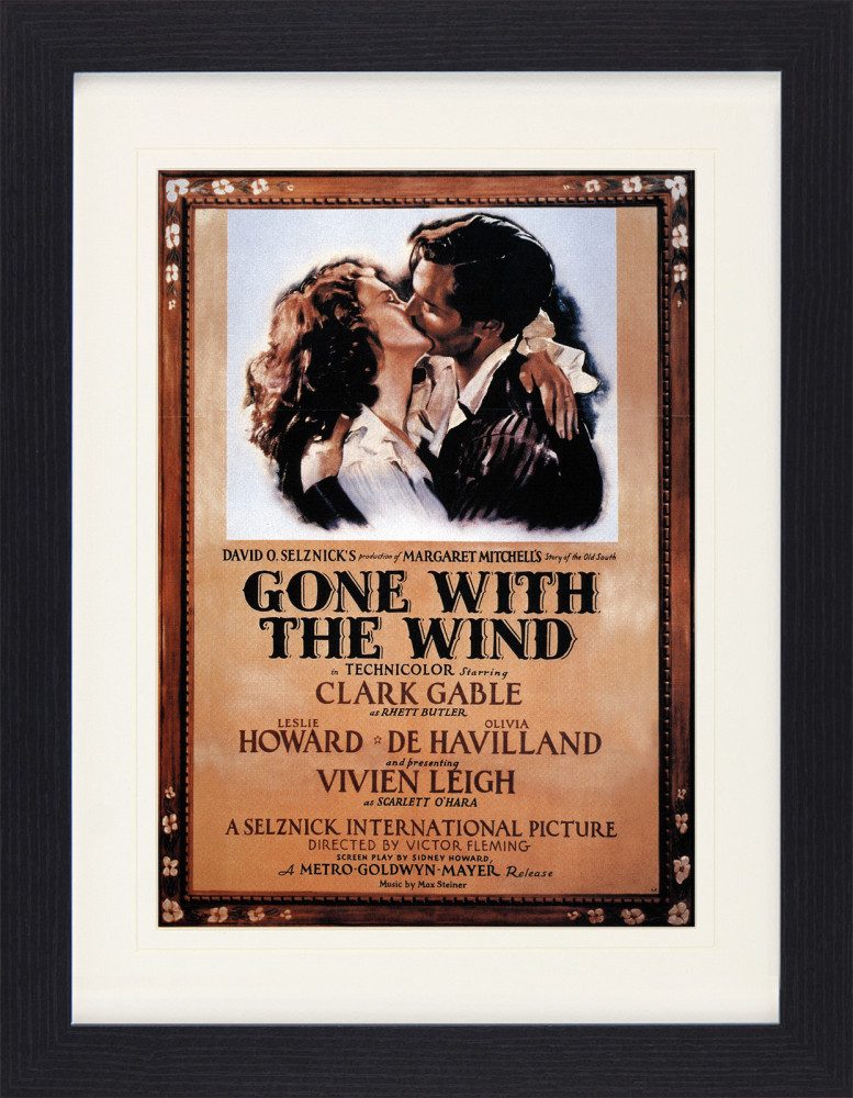 1art1 Poster Vom Winde Verweht Gerahmtes Bild Mit Edlem Passepartout