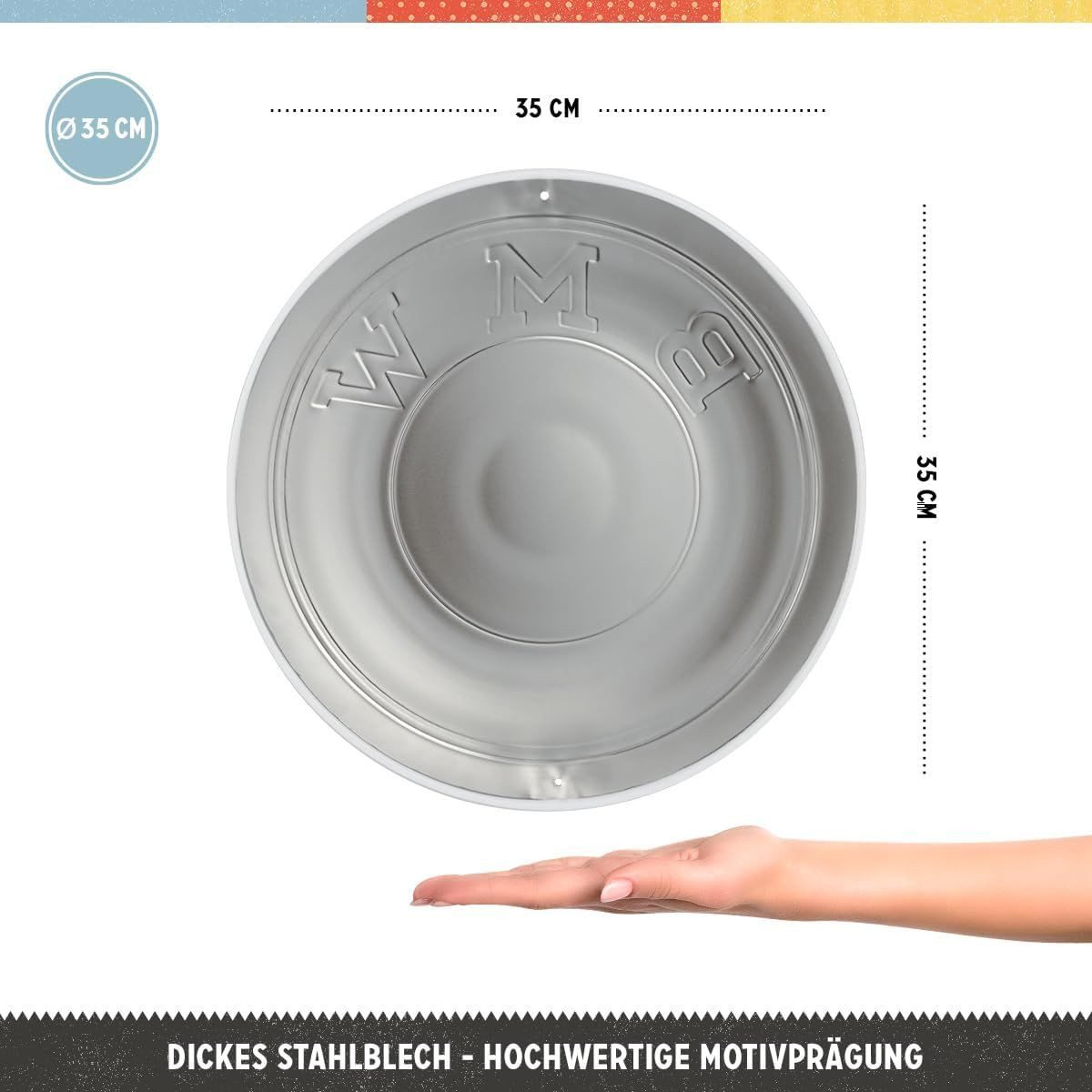 Nostalgic-Art Metallschild Blechschild 35 cm Rund - BMW - Logo günstig online kaufen