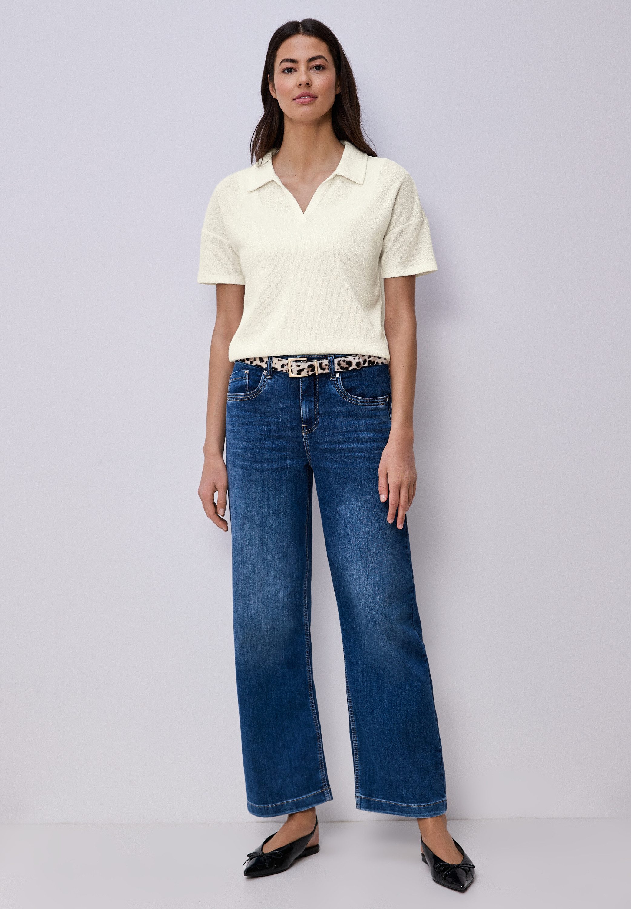 STREET ONE Poloshirt aus softer Viskose