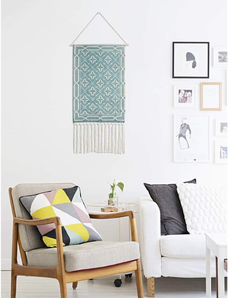 FELIXLEO Wandteppich Wandteppich Wandbehang Bohemian-Stil handgefertigt Baumwolle 1 Stücke