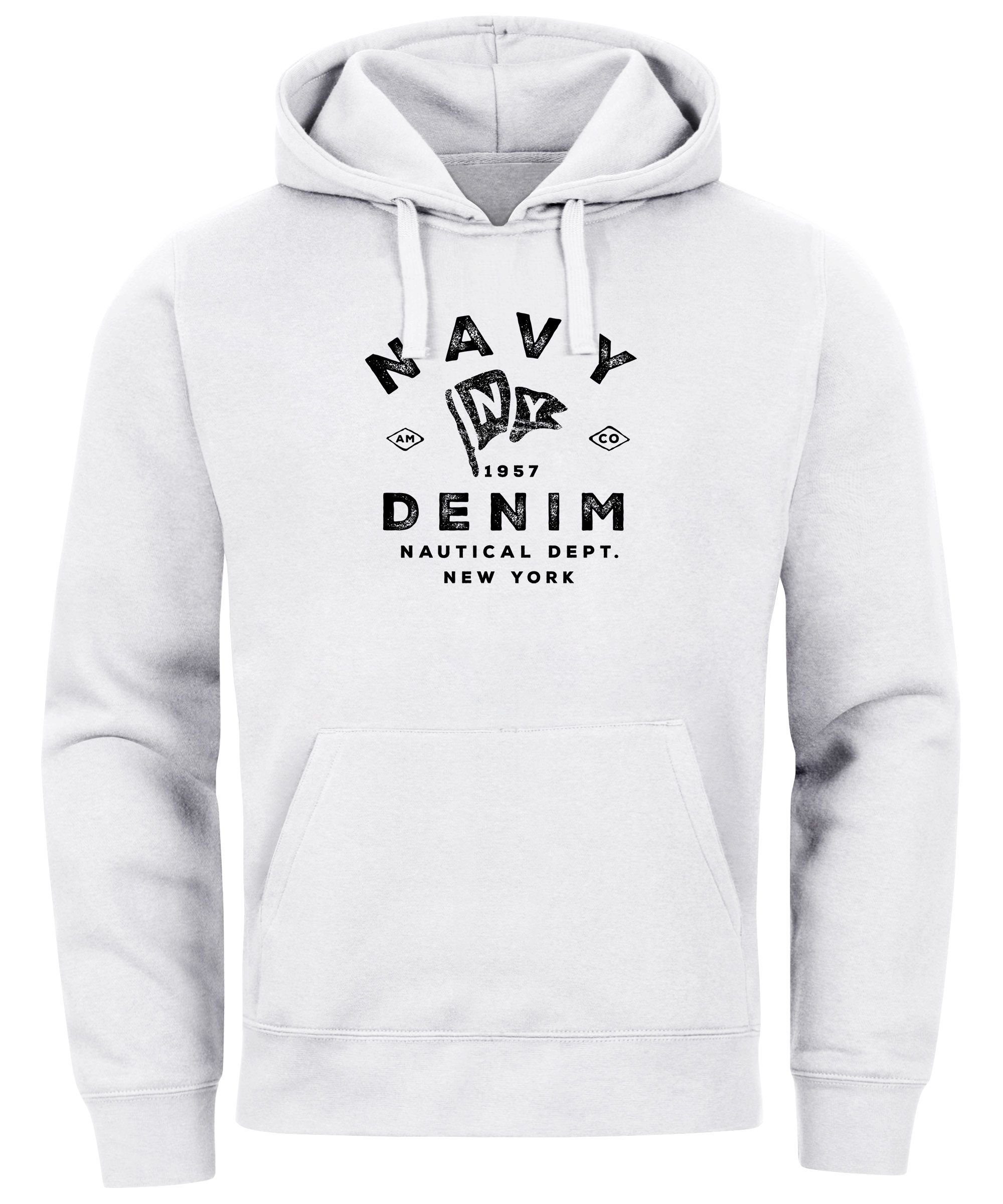 Neverless Hoodie Hoodie Herren vintage Motiv günstig online kaufen