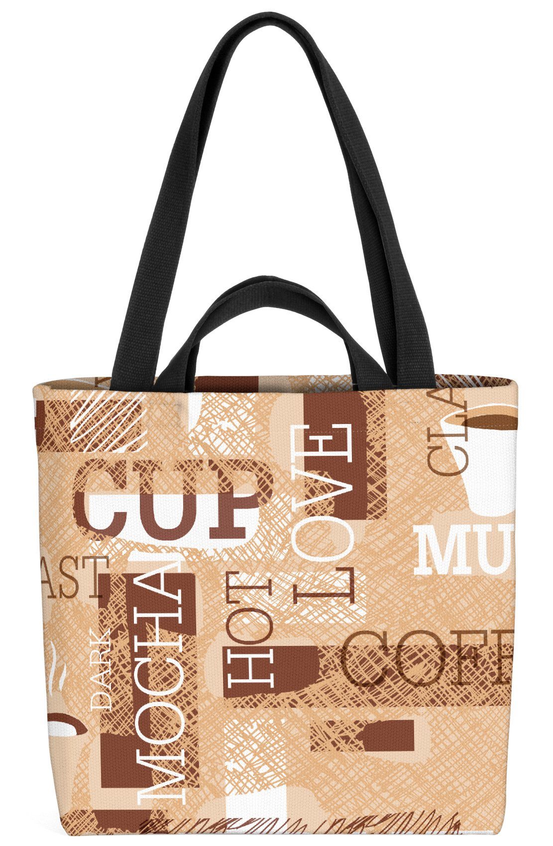 Kaffee Kaffee VOID Cafe Espresso Schriftzug Espresso Henkeltasche Schriftzug Milch Capp (1-tlg),