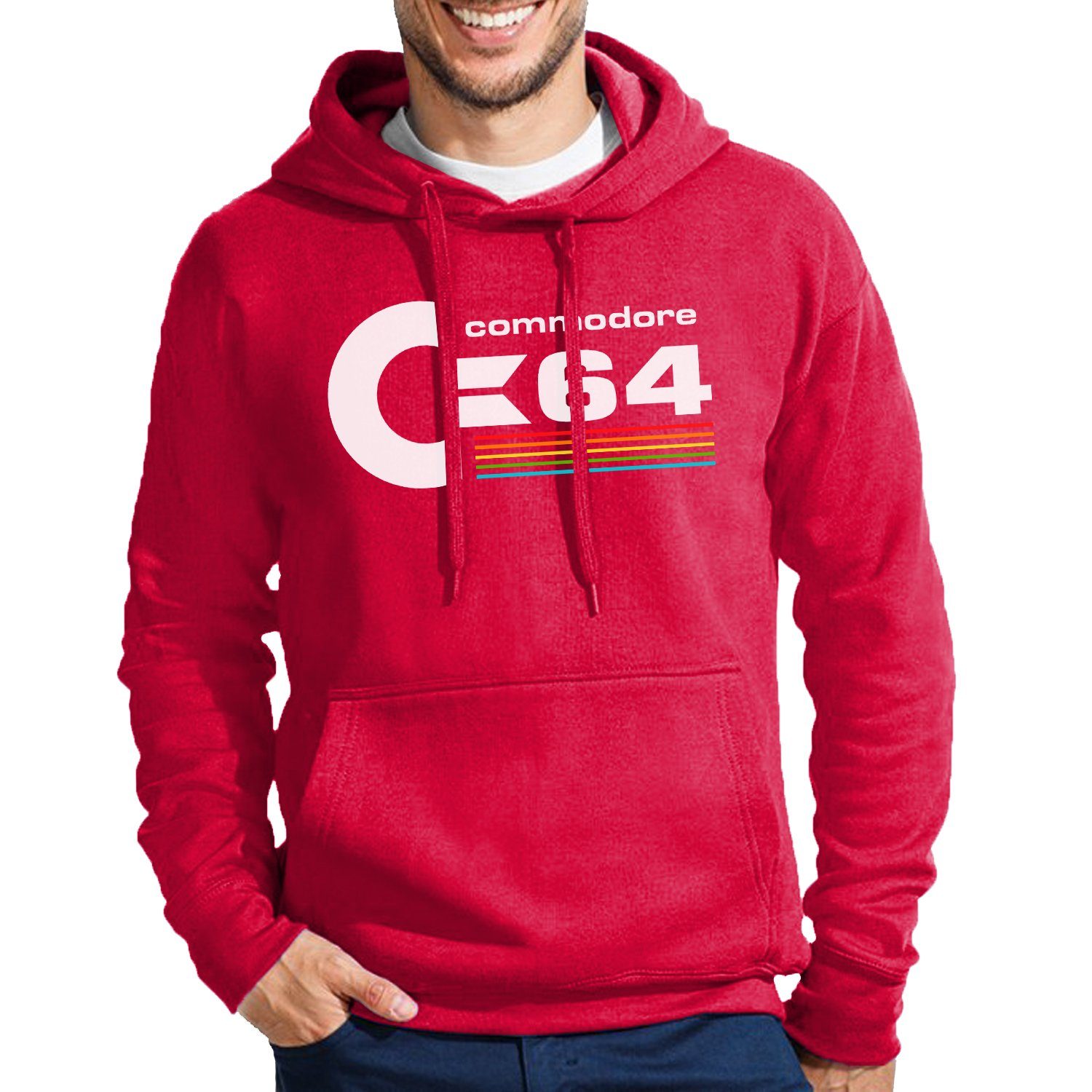 Blondie & Brownie Hoodie Herren Commodore 64 Konsole Amige Super Retro Mit Kapuze
