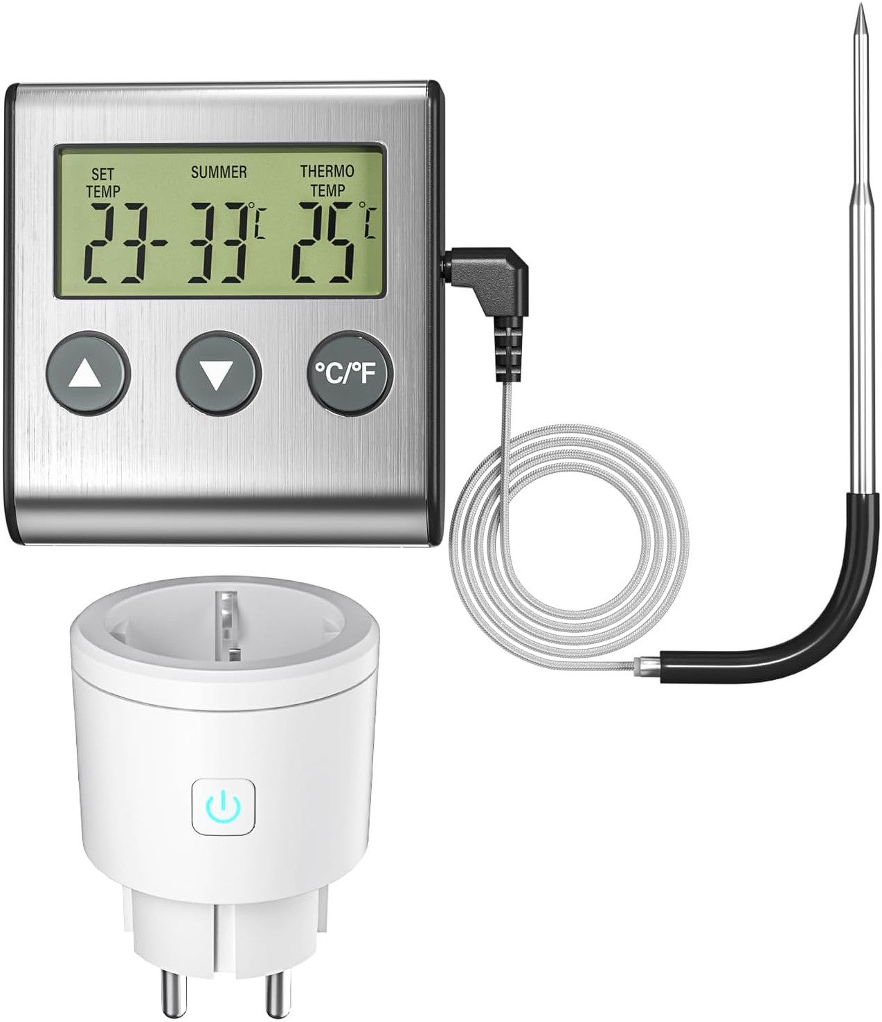 EXTSUD Steckdosen-Thermostat Thermostat Steckdose, magetischer digitaler günstig online kaufen