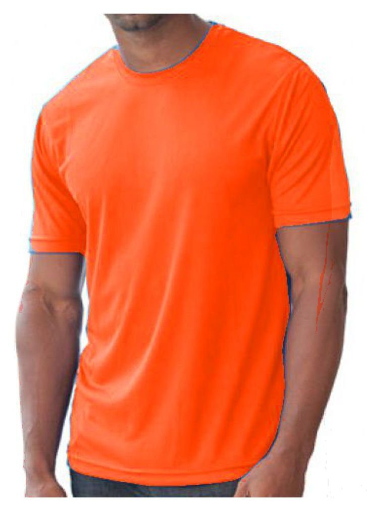 coole-fun-t-shirts T-Shirt NEON T-SHIRT Herren Neonorange Orange, Neongelb, S- Gr. XXL Farben Neon Pink Neongrün, Leuchtende