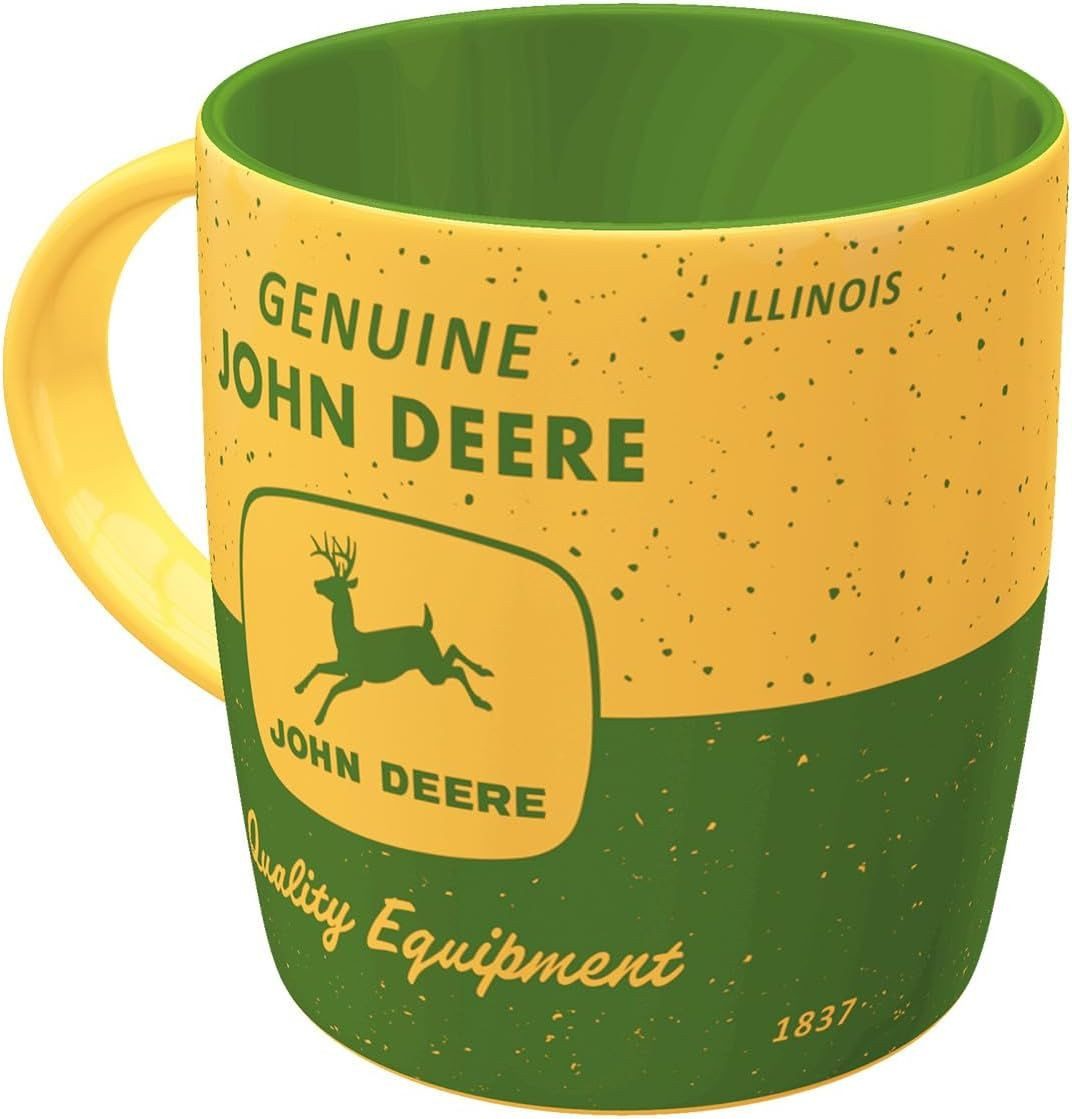 Nostalgic-Art Tasse Kaffeetasse - John Deere - Yellow Green