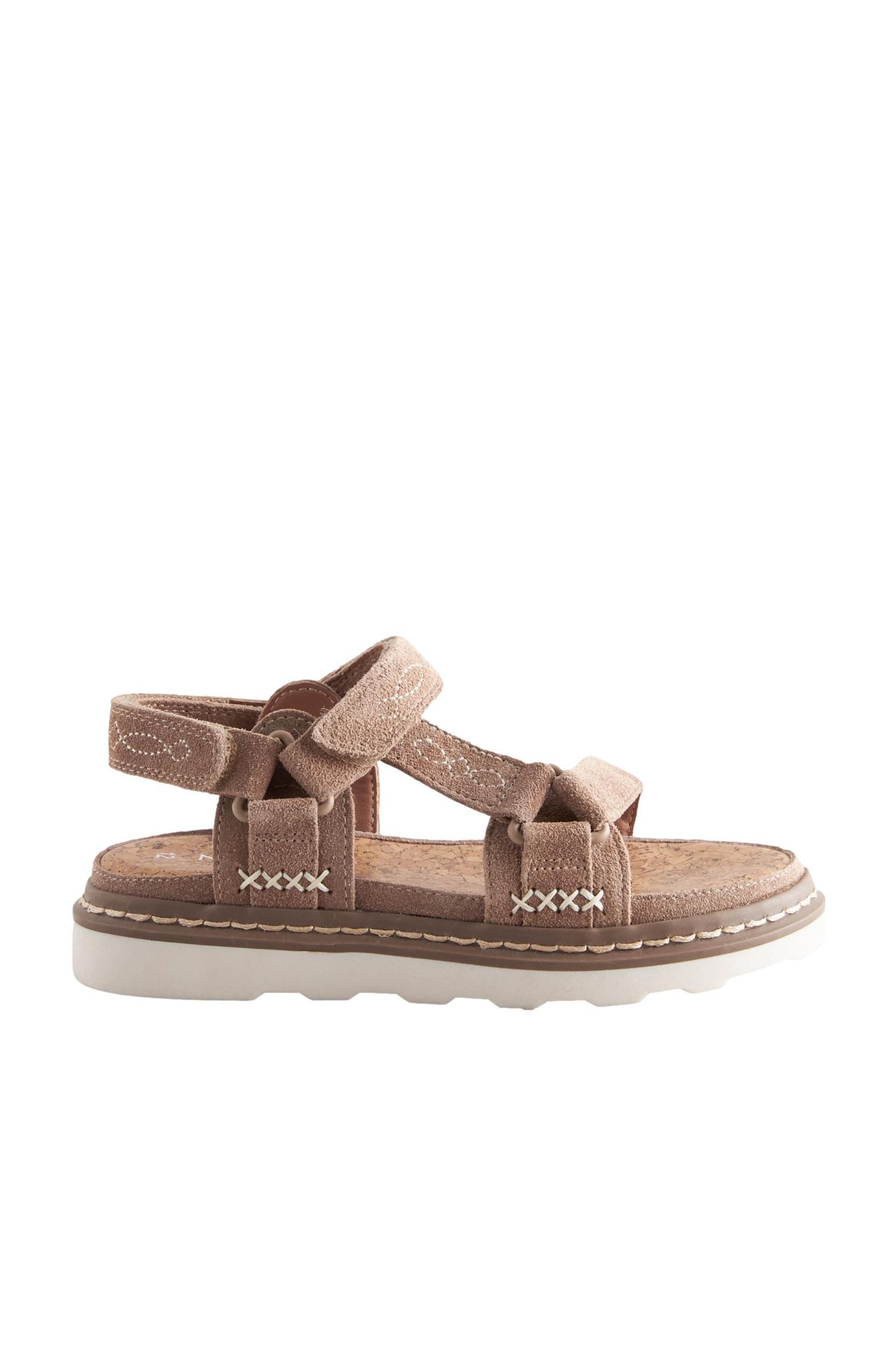 Trekkingsandalen Veloursleder mit Klettverschluss Sandale