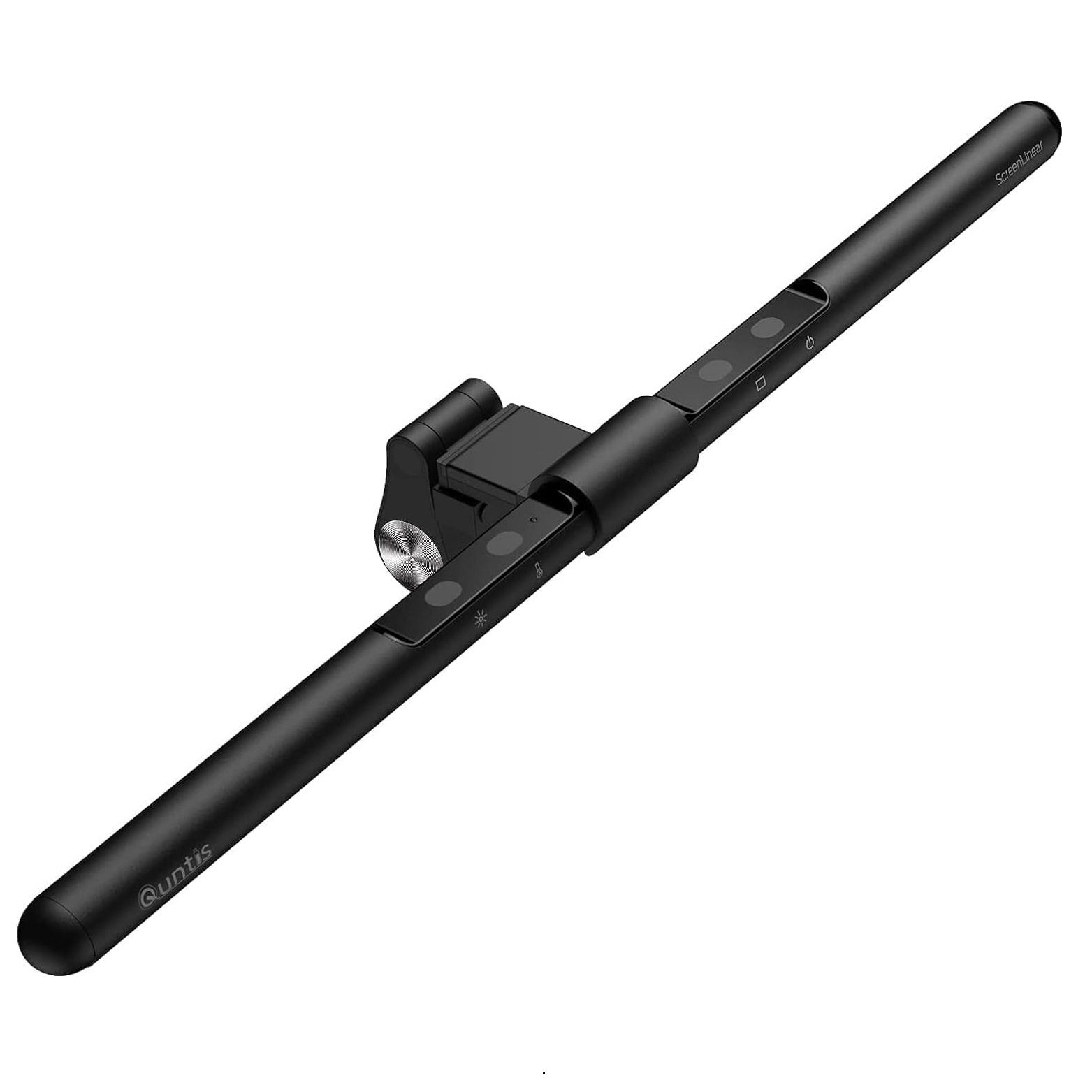 Quntis LED Schreibtischlampe 52cm PRO Schreibtischlampe klemmleuchte monitor licht zum klemmen, Augenschutz, LED wechselbar, Kaltweiß, Warmweiß, Tageslichtweiß, Einstellbare Helligkeit, Anti-Strahlung tischlampe computer monitor beleuchtung bildschirmlamp