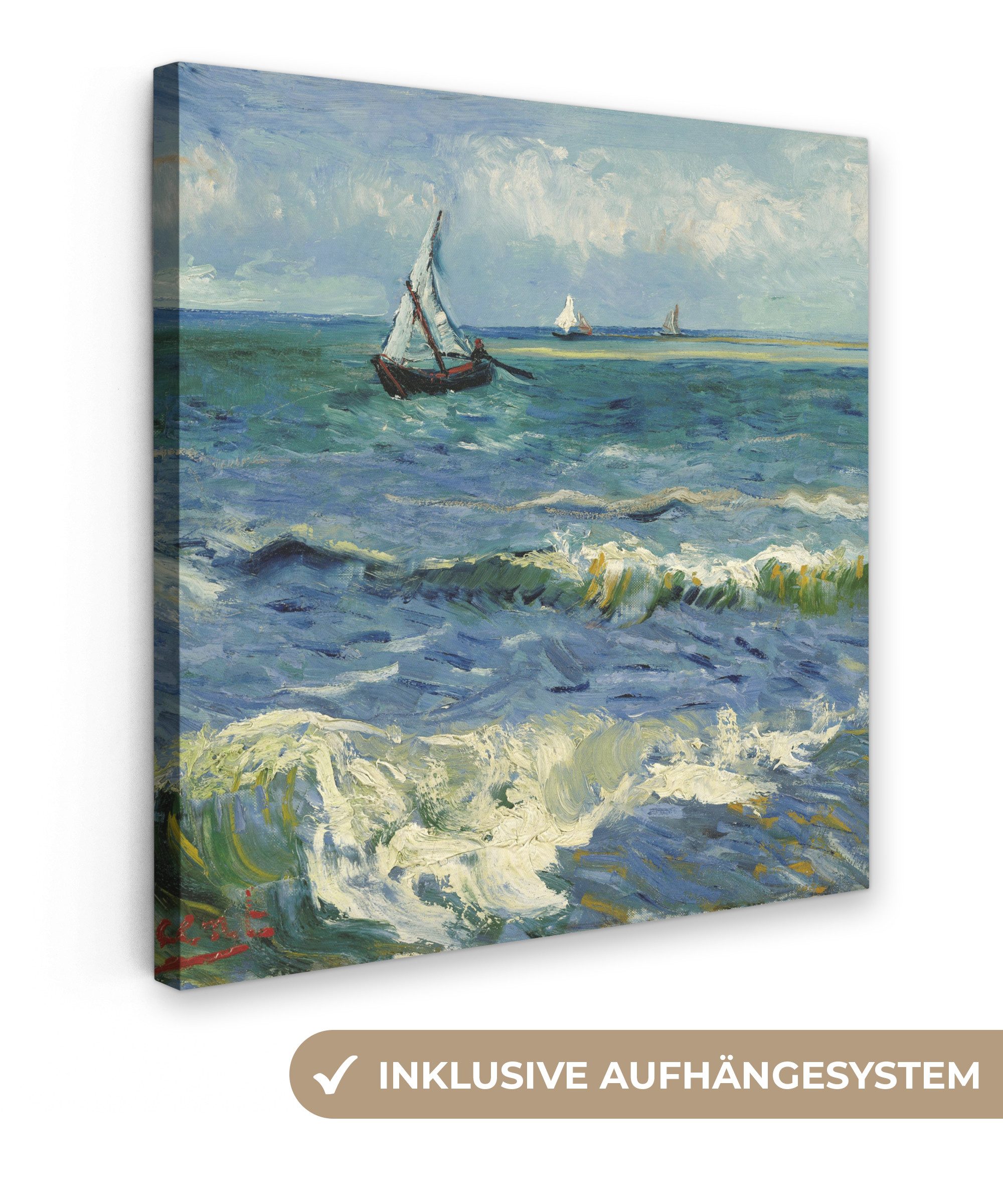 OneMillionCanvasses® Leinwandbild Meereslandschaft bei Les Saintes-Maries-d günstig online kaufen