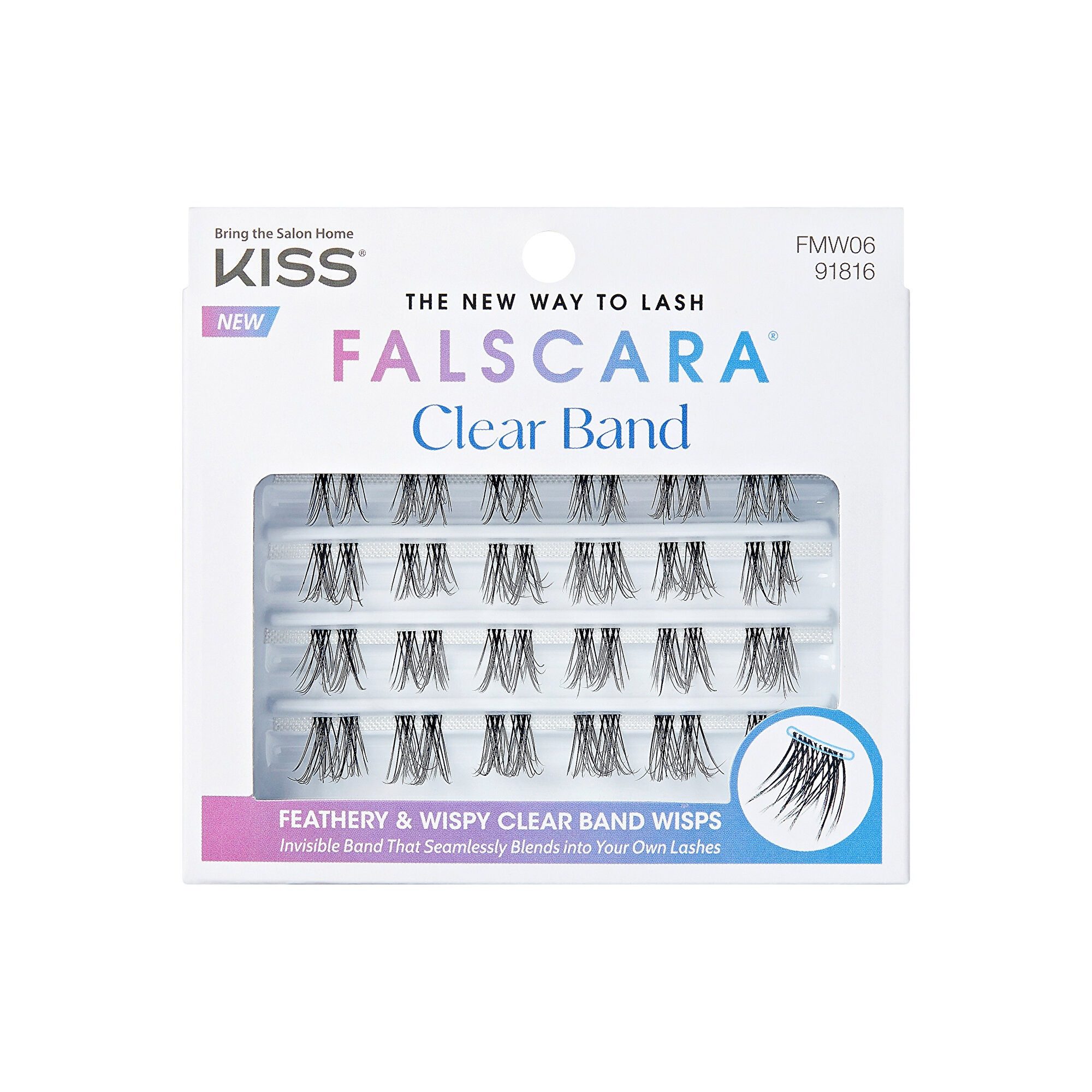 Kiss Bandwimpern KISS Falsche Wimpern Falscara Multipack - Klares Band