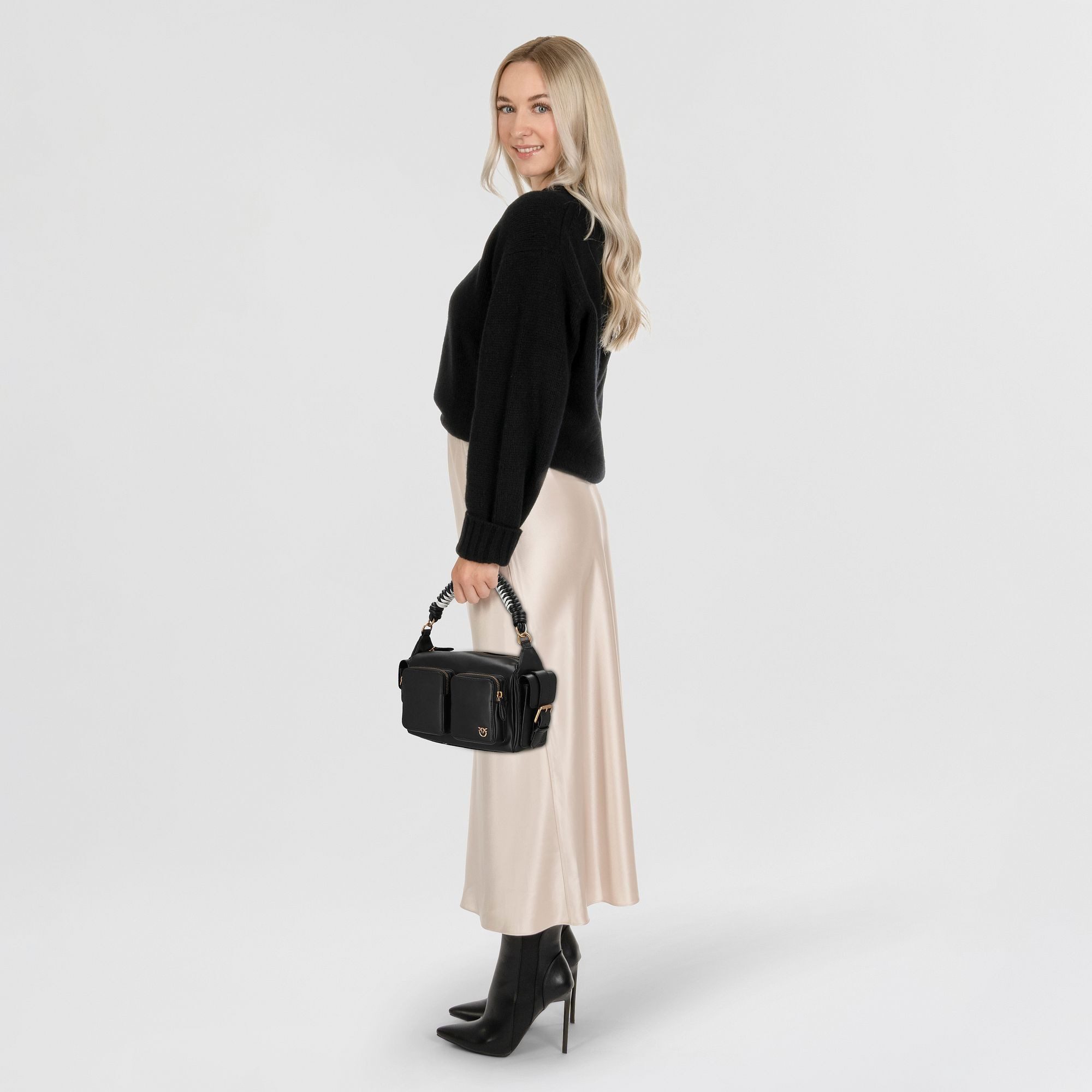 PINKO Schultertasche Cargo, Leder