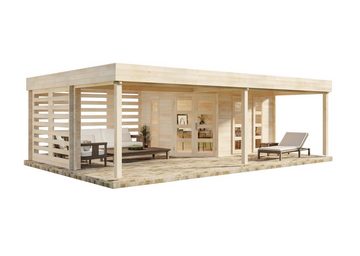 Alpholz Gartenhaus Panama-40, BxT: 789x516 cm, Natur