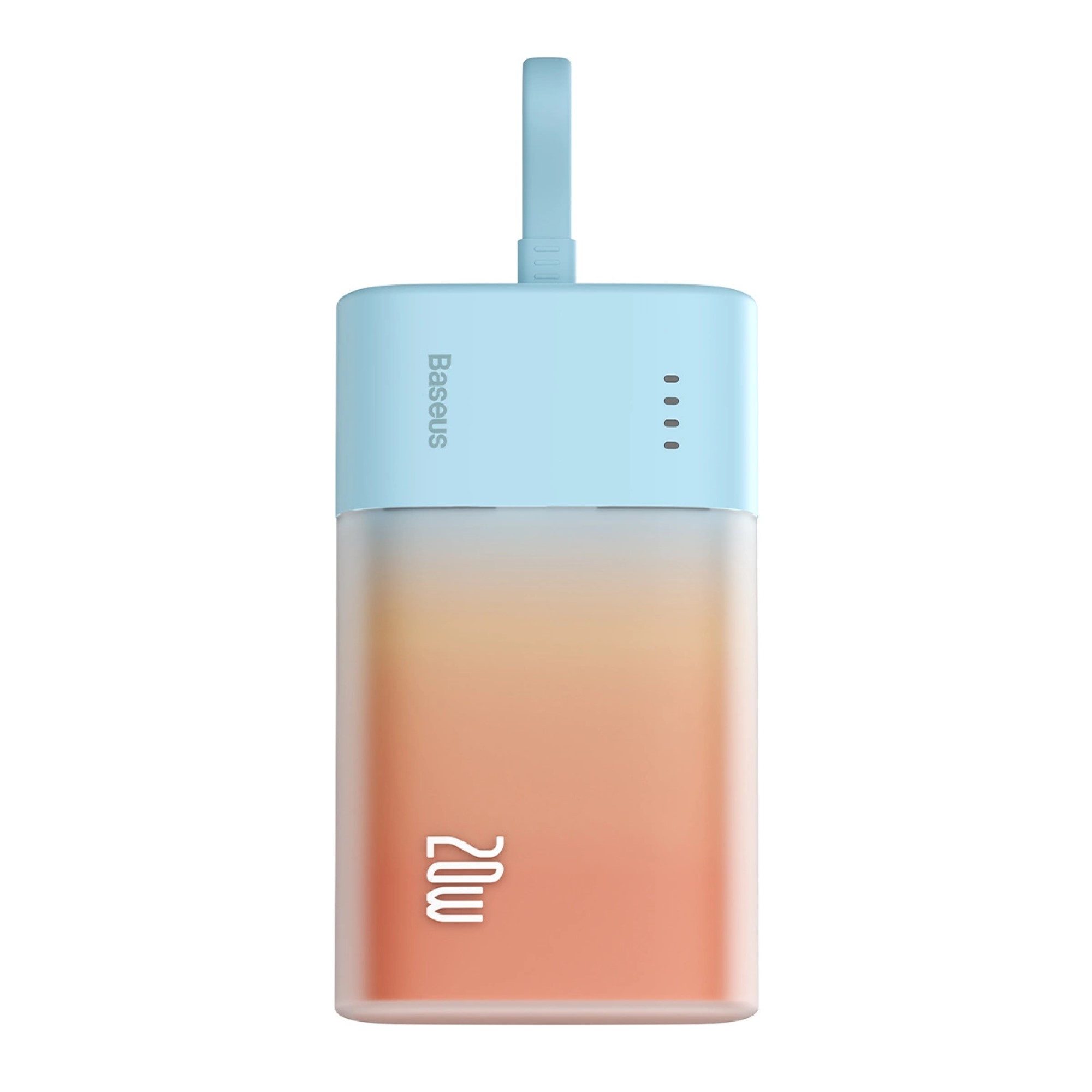 Baseus Powerbank mit integriertem iPhone-Kabel 5200mAh 20W USB-C 30cm Powerbank