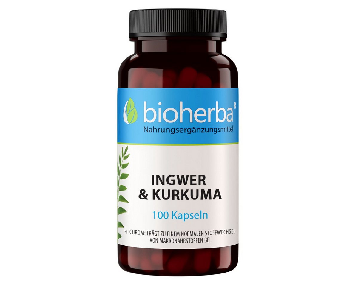 BIOHERBA R Bioherba Ingwer und Kurkuma 100 Kapseln Nahrungsergänzungsmittel, 1 er