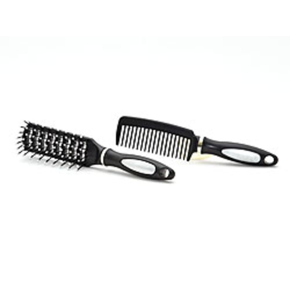 HundB Haarkamm Haarbürste Kamm Reiseset Schwarz 1 St., (Reiseset, 2 tlg., 2-teilig), Reisebürste Kammset Haarpflege-Set Reise-Haarbürste Mini-Haarbürste