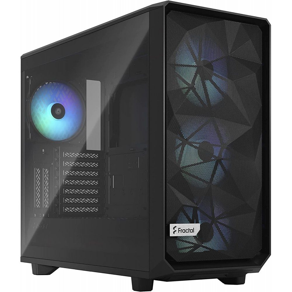 Fractal Design PC-Gehäuse Meshify 2 RGB -Midi Tower Gehäuse - schwarz