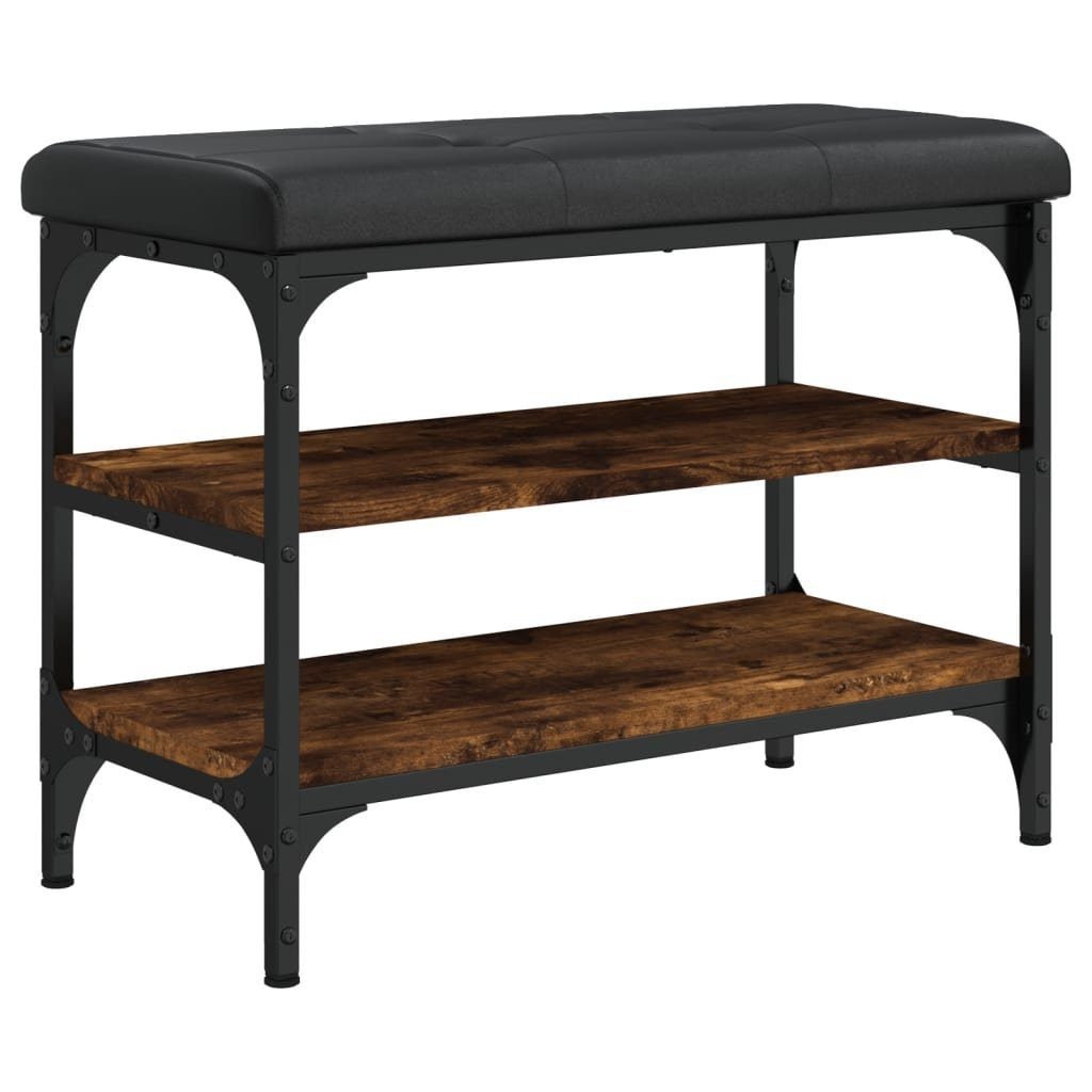 vidaXL Sitzbank Schuhbank Räuchereiche 62x32x47 cm günstig online kaufen